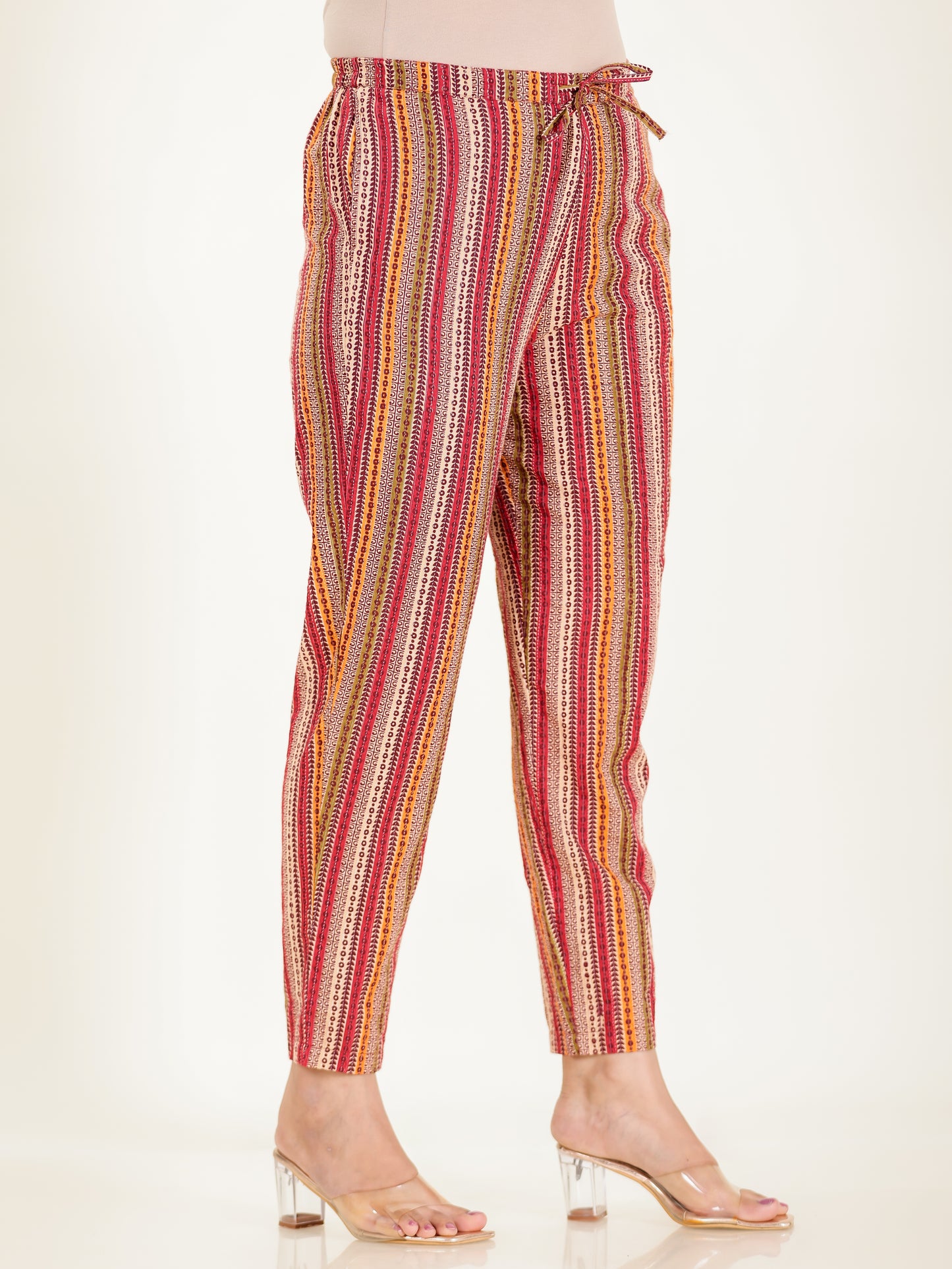 Kantha Cotton Striped Pant