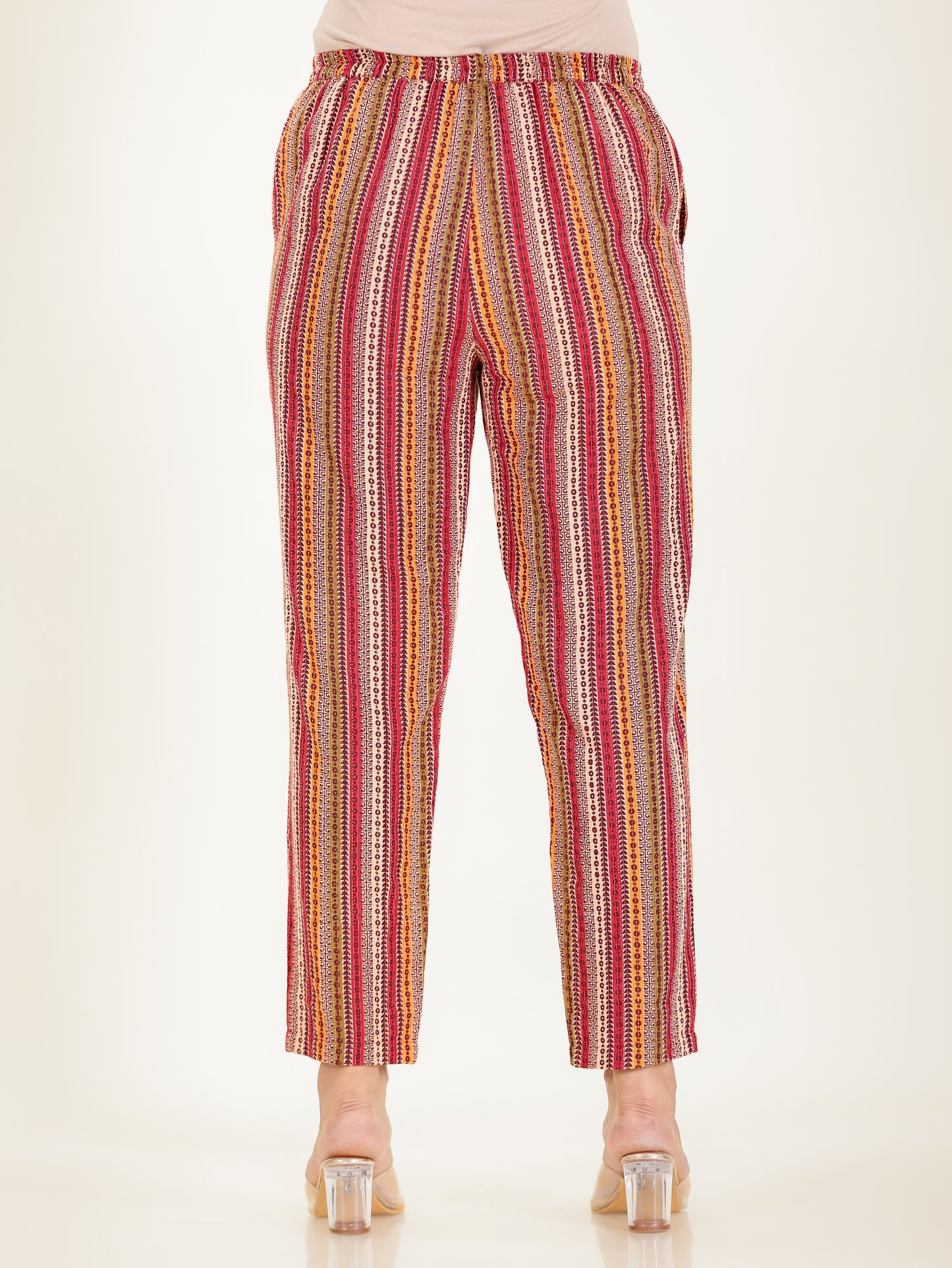 Kantha Cotton Striped Pant