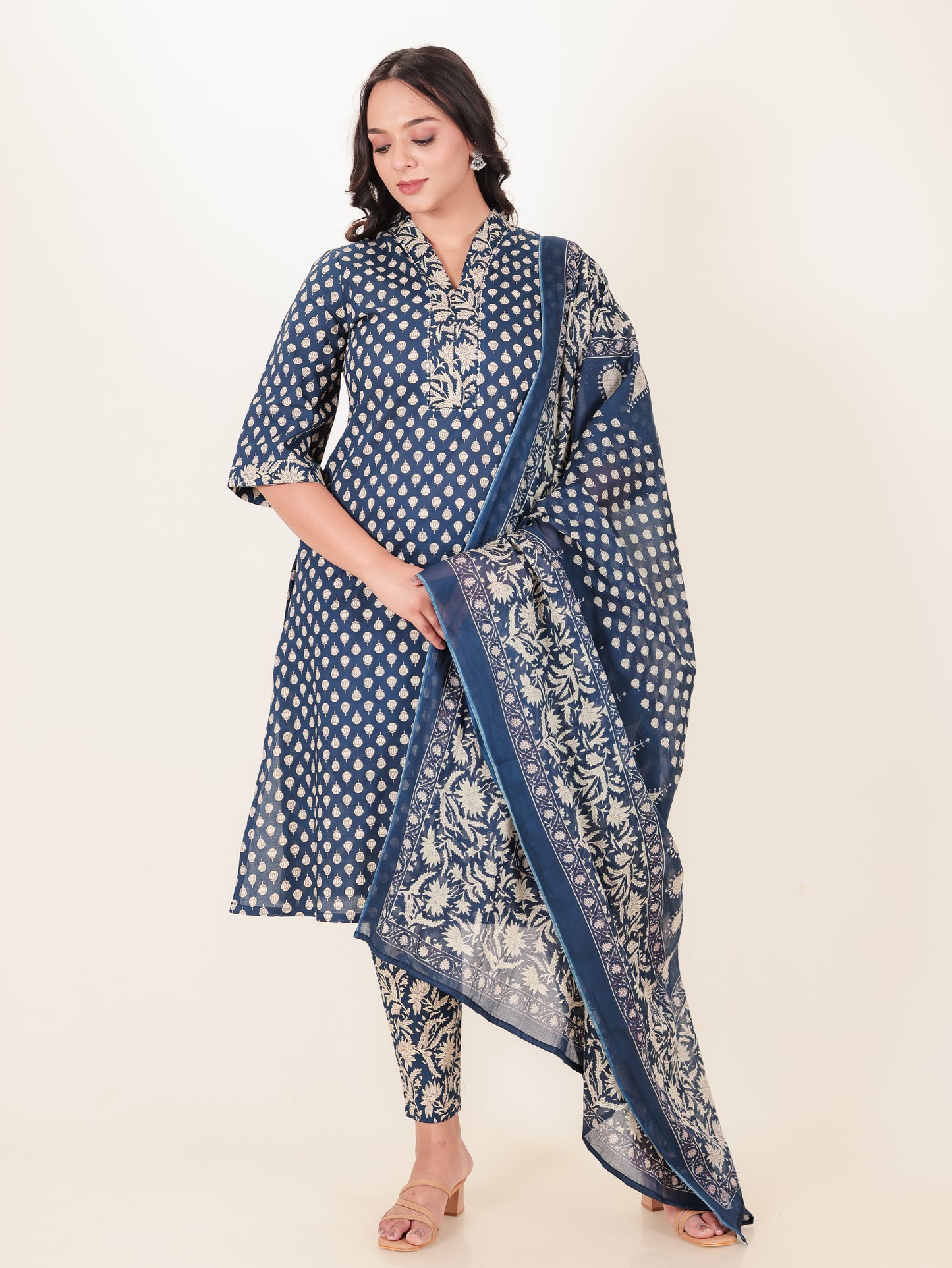 Voile Cotton Ajrakh Dupatta