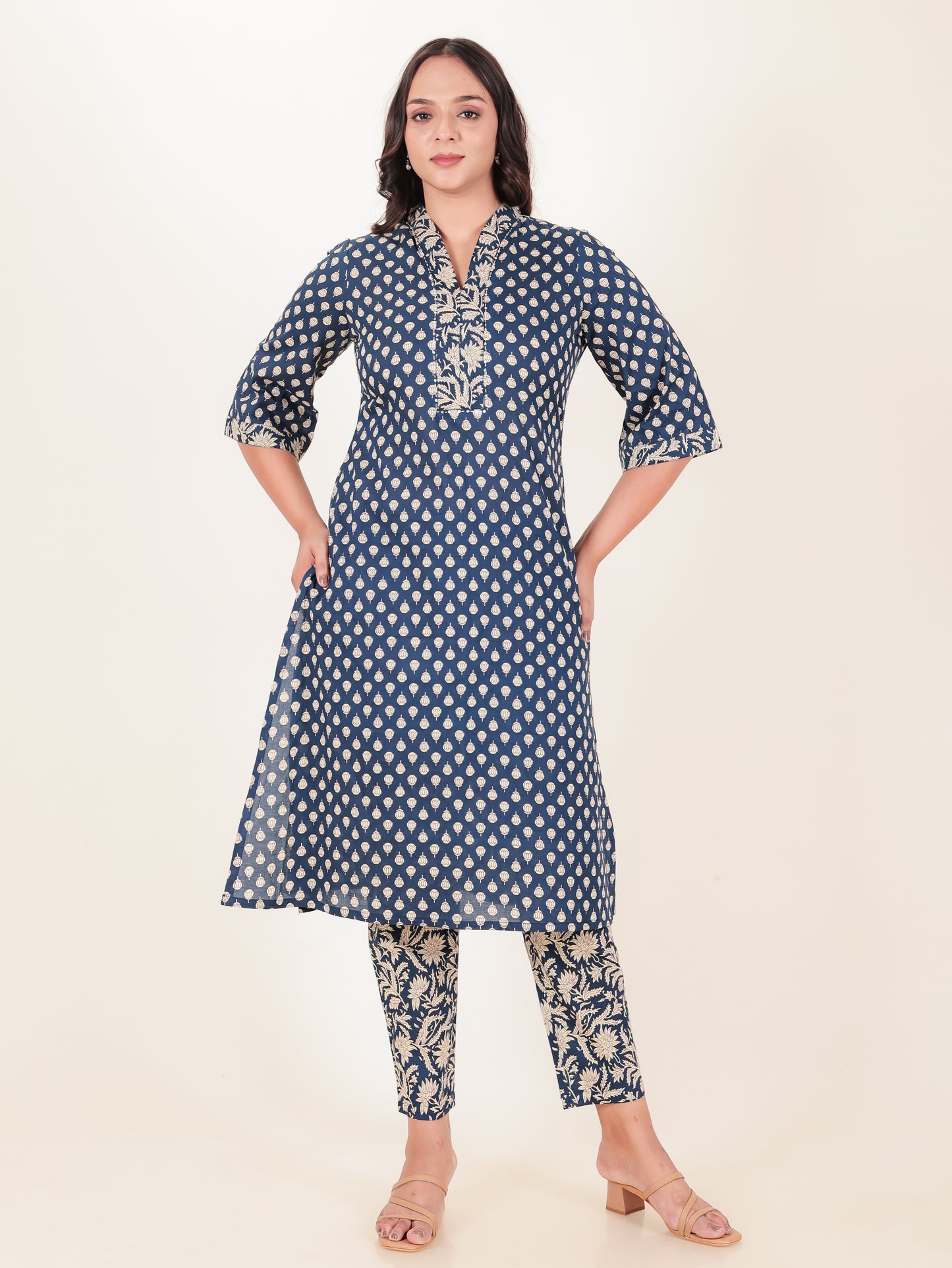 Soft Cotton Ajrakh Kurta