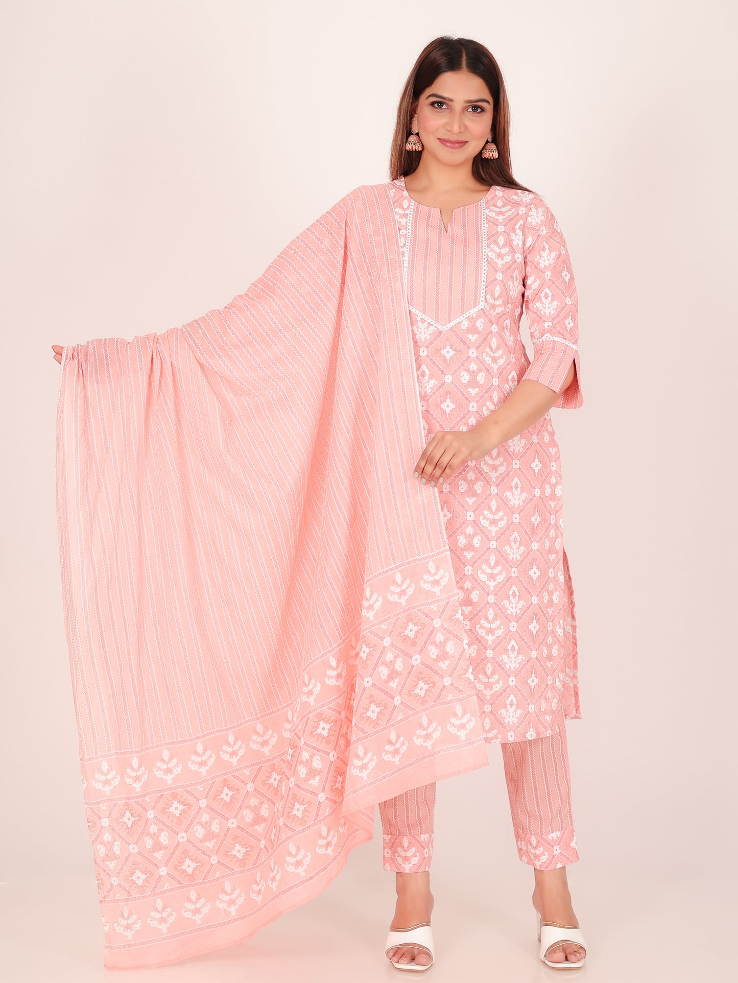 Soft Cotton Ikat Kurta