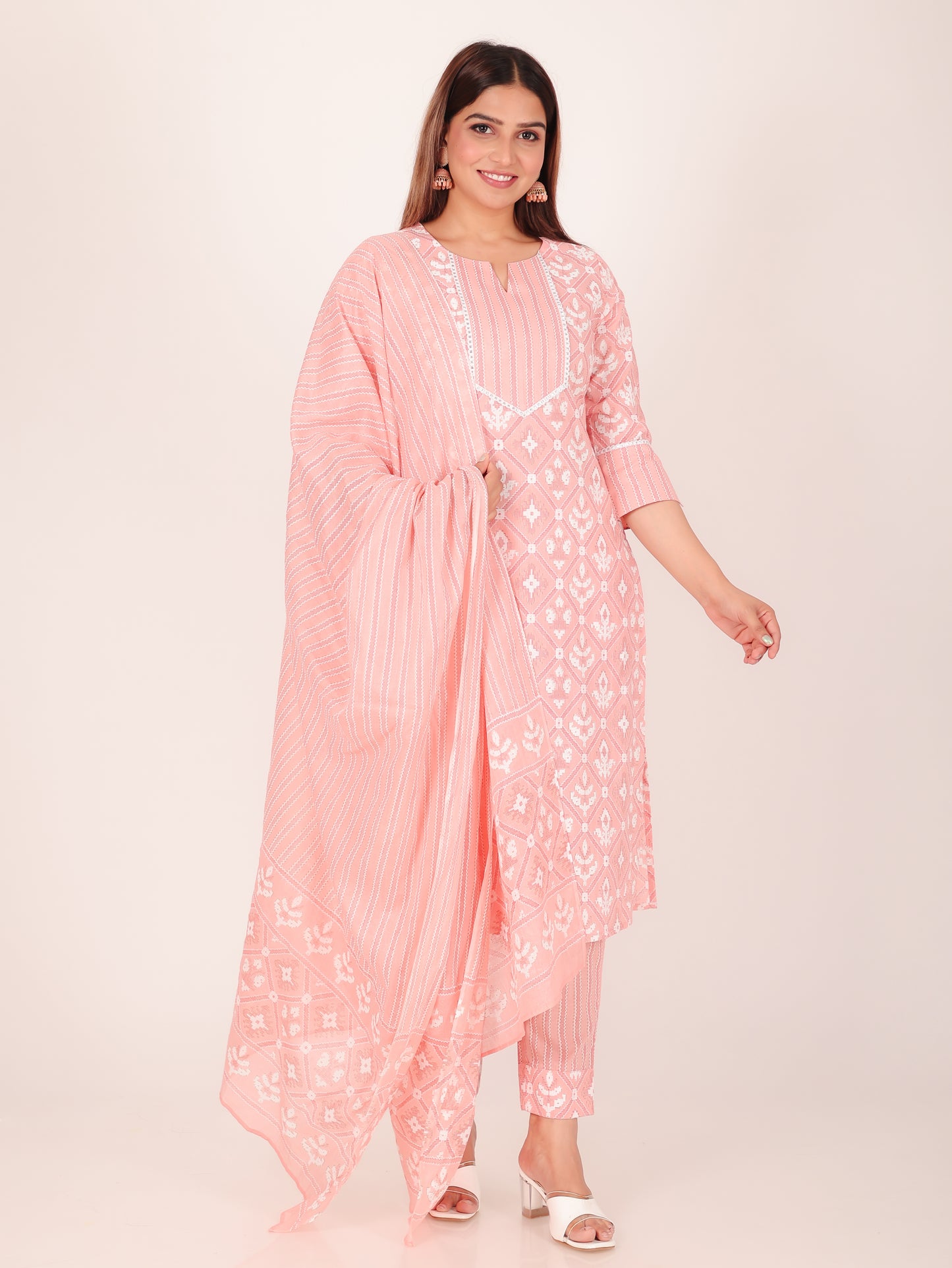 Soft Cotton Ikat Kurta