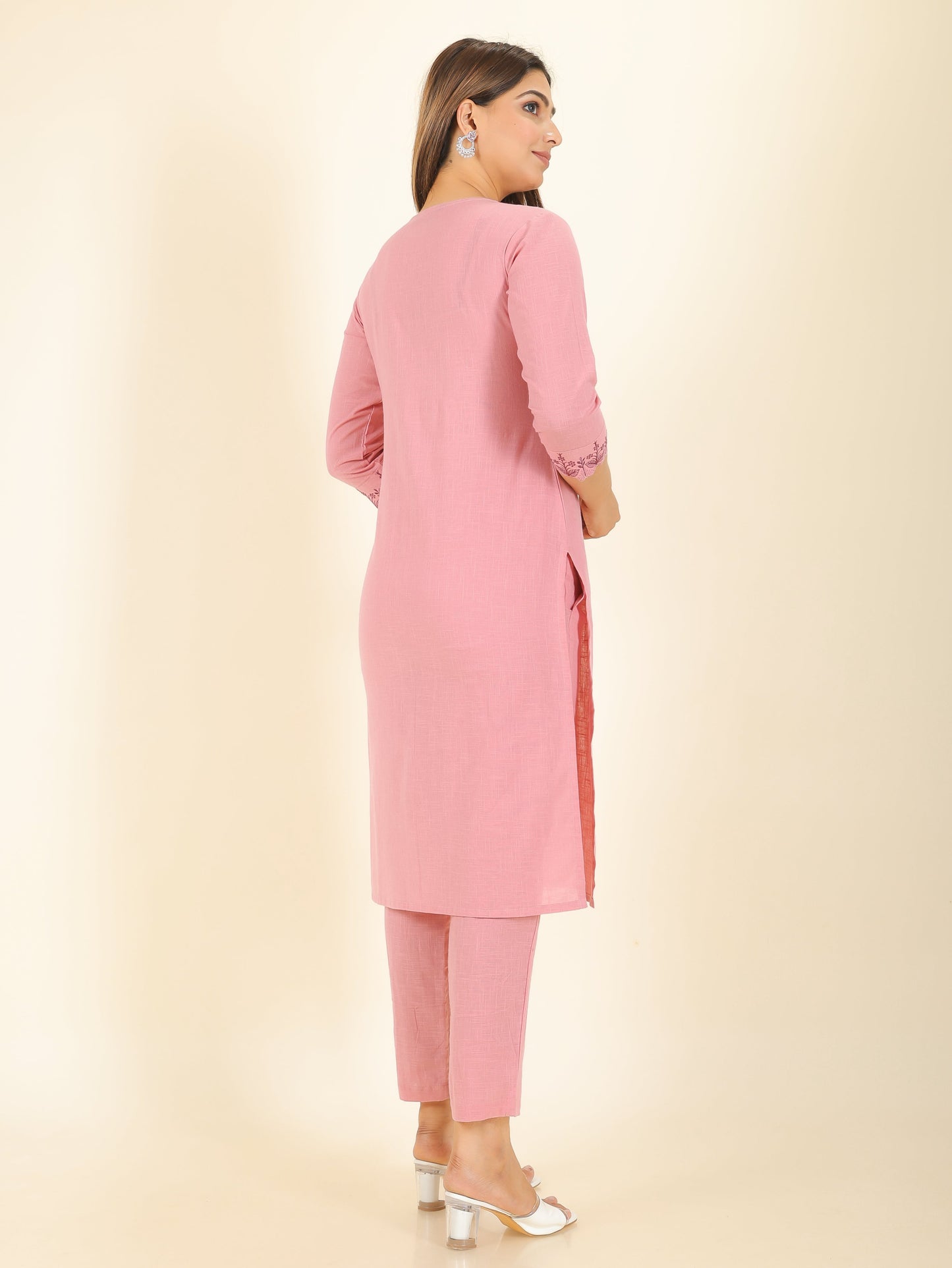 Khadi Cotton Solid Kurta