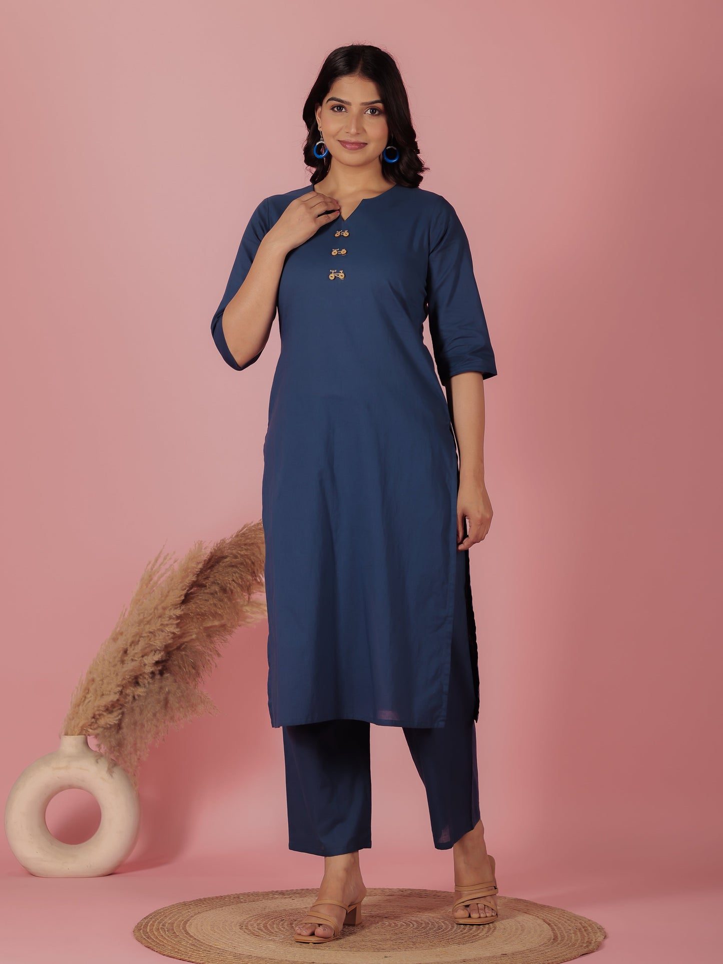 Soft Cotton Solid Kurta