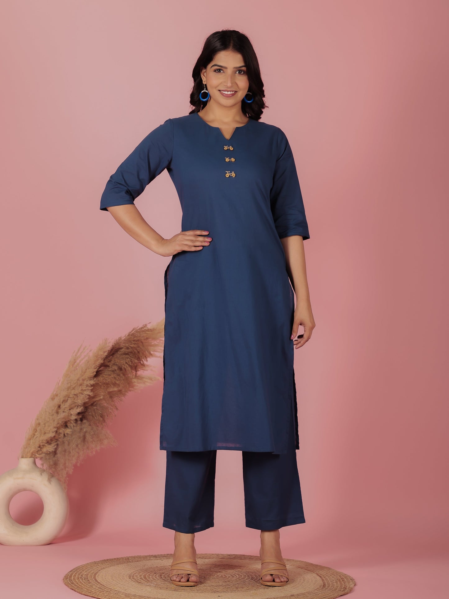 Soft Cotton Solid Kurta