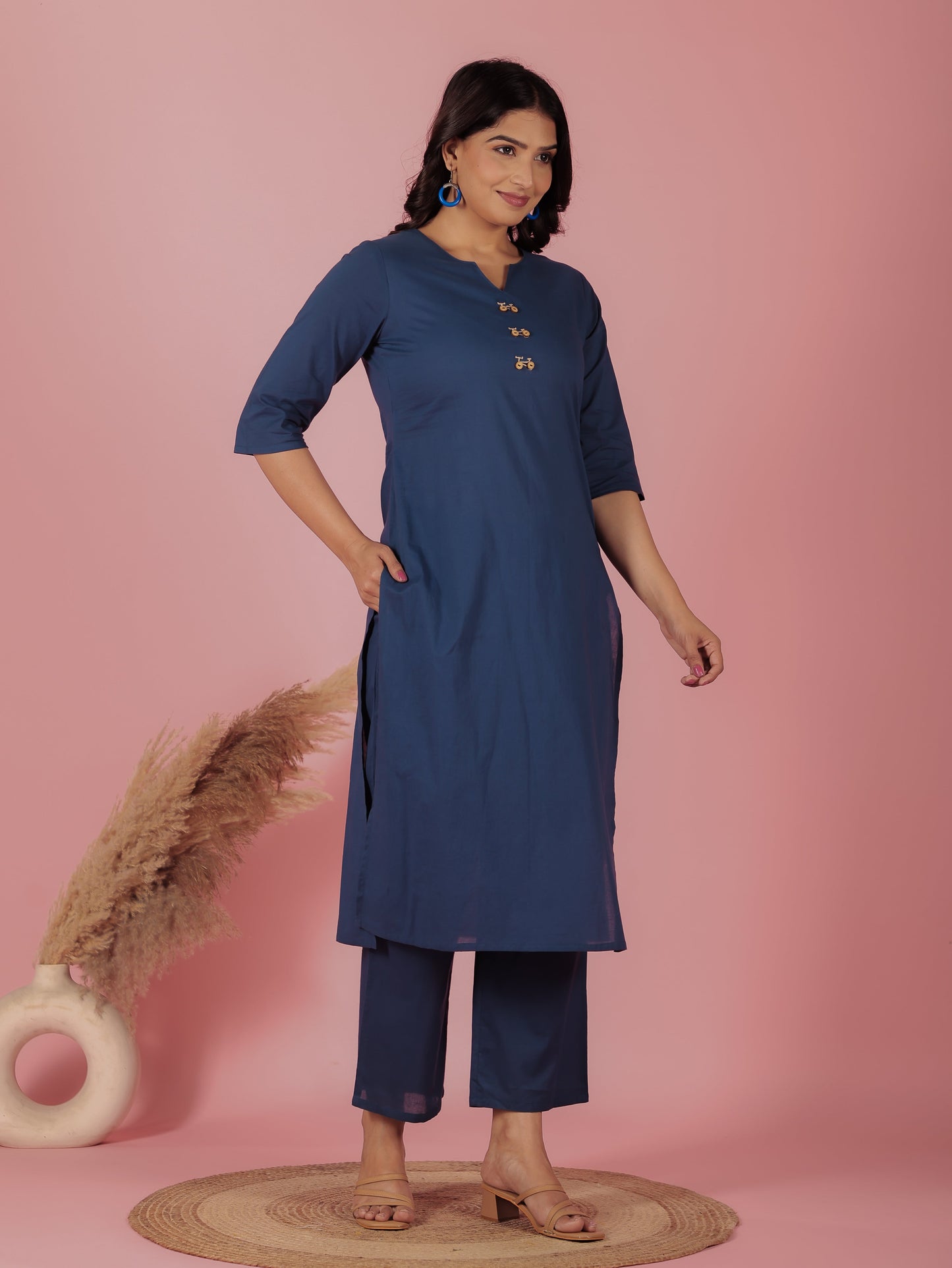 Soft Cotton Solid Kurta