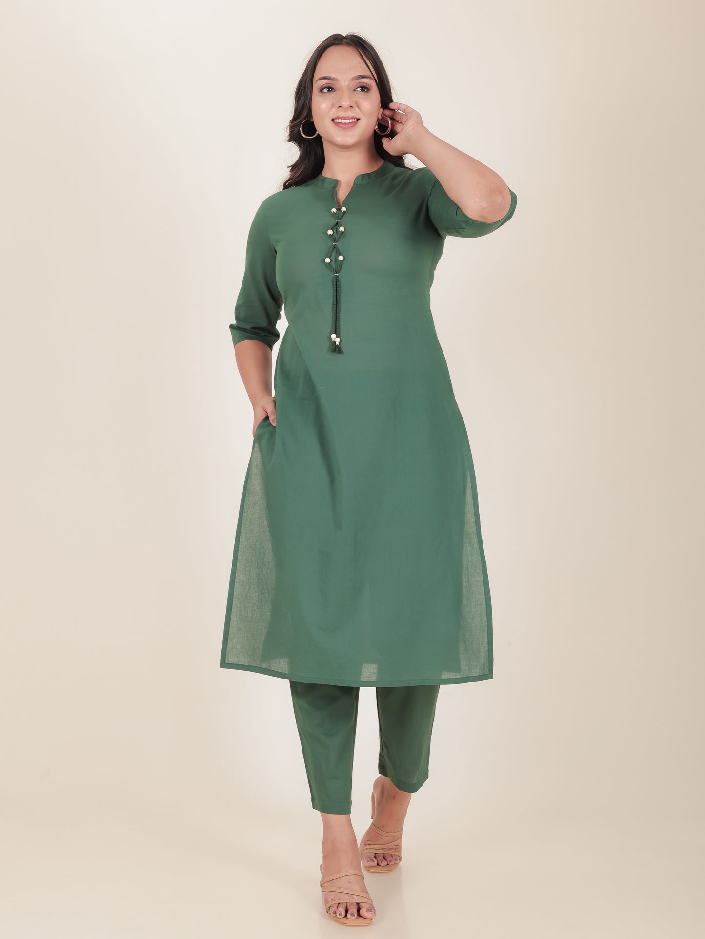 Soft Cotton Solid Kurta