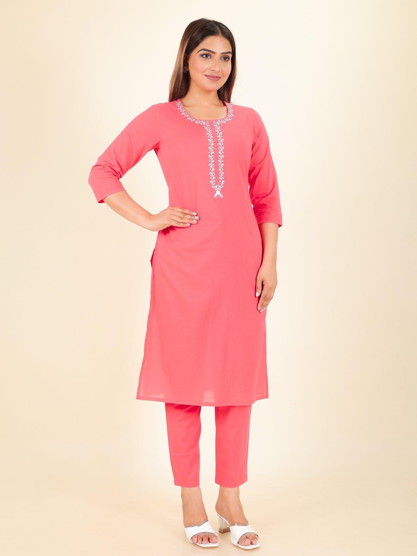 Soft Cotton Solid Kurta