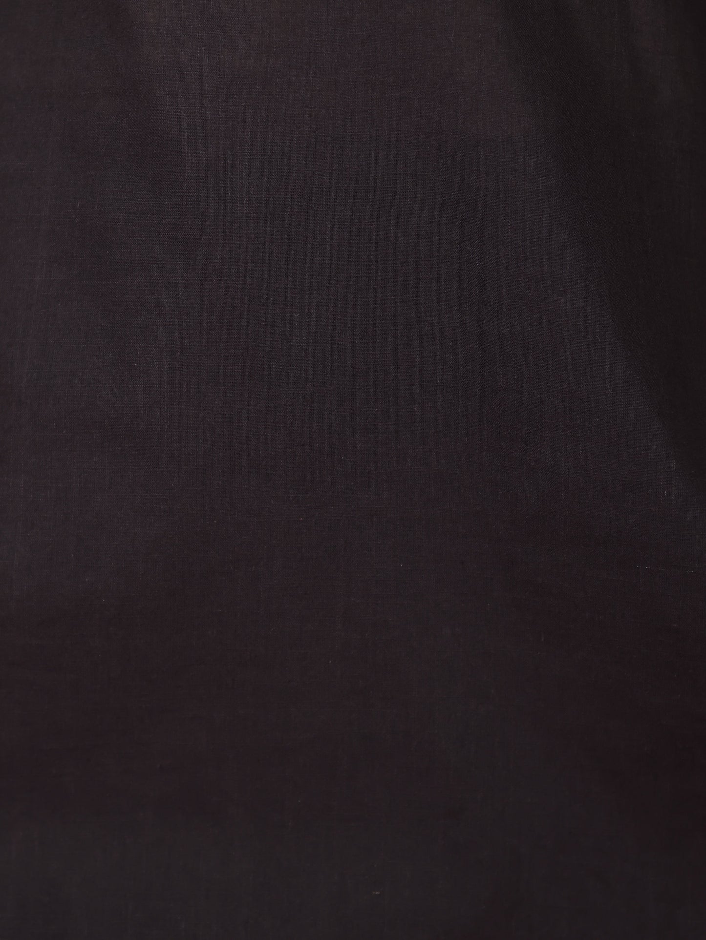 Natural Cotton Solid Straight Black Kurta