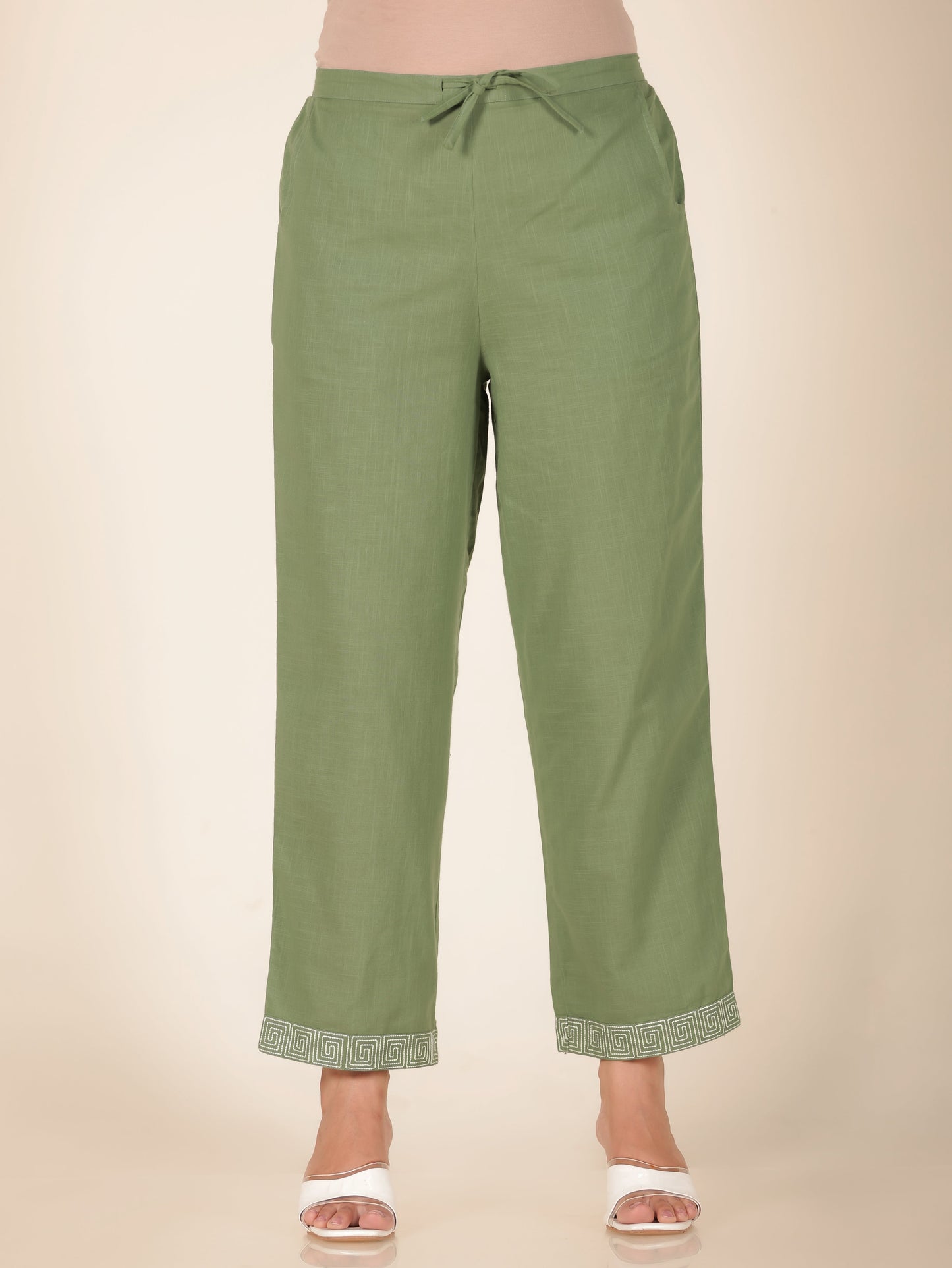 Linen Cotton Solid Pant