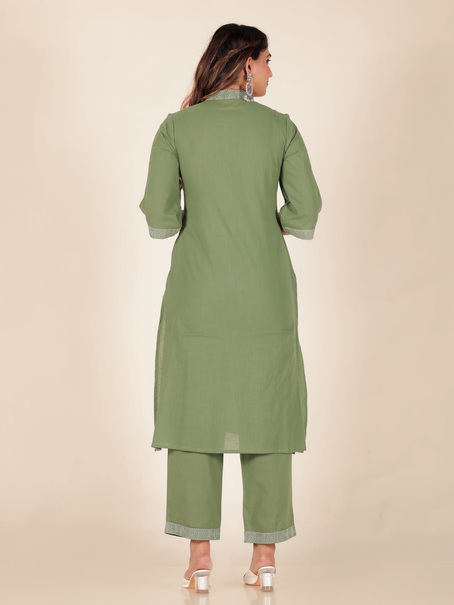 Linen Cotton Solid Kurta