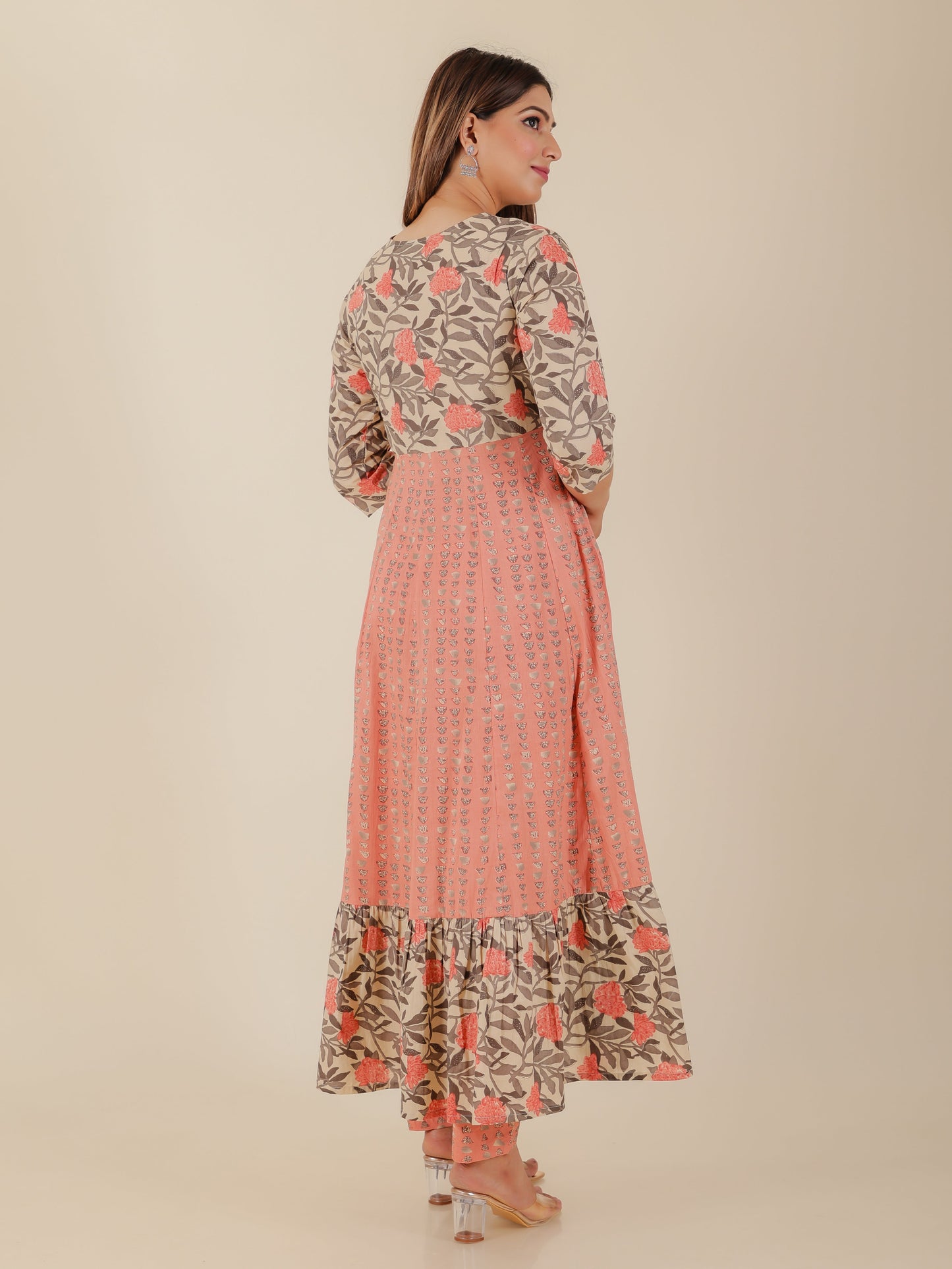 Soft Cotton Floral Kurta