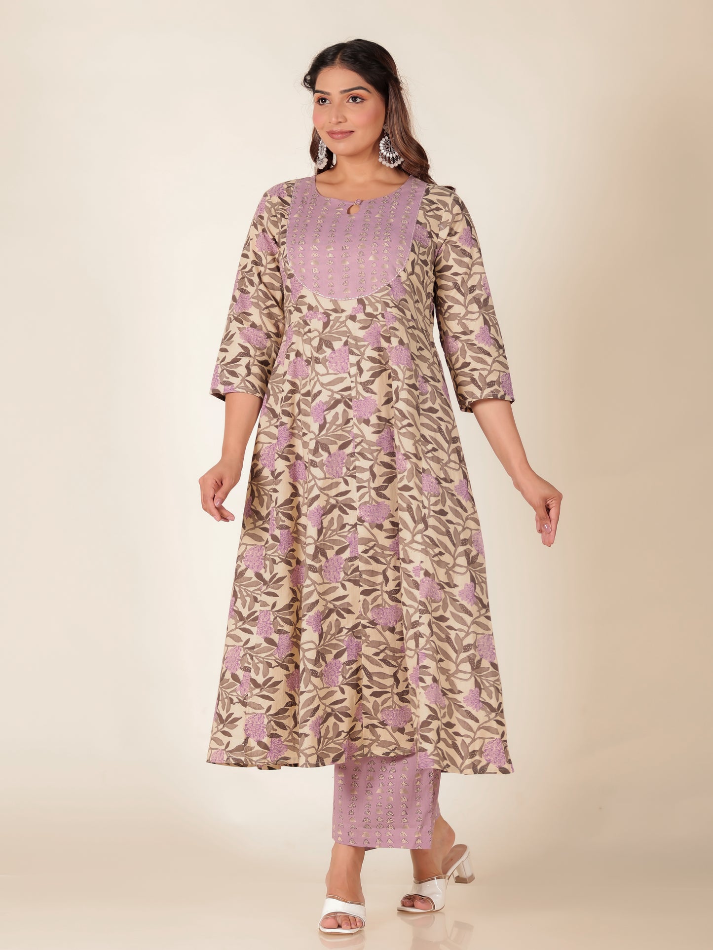 Soft Cotton Floral Kurta