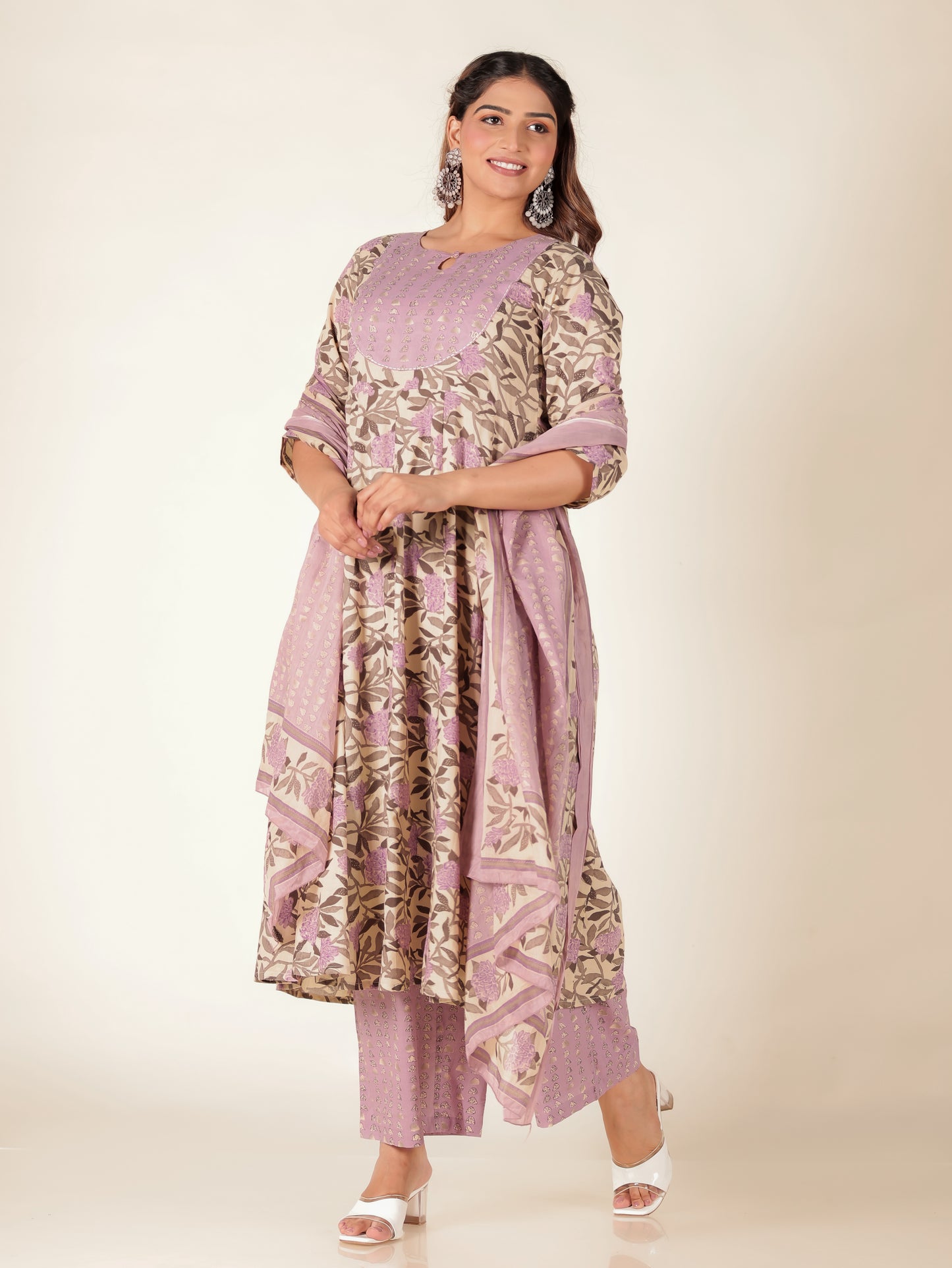 Soft Cotton Floral Kurta