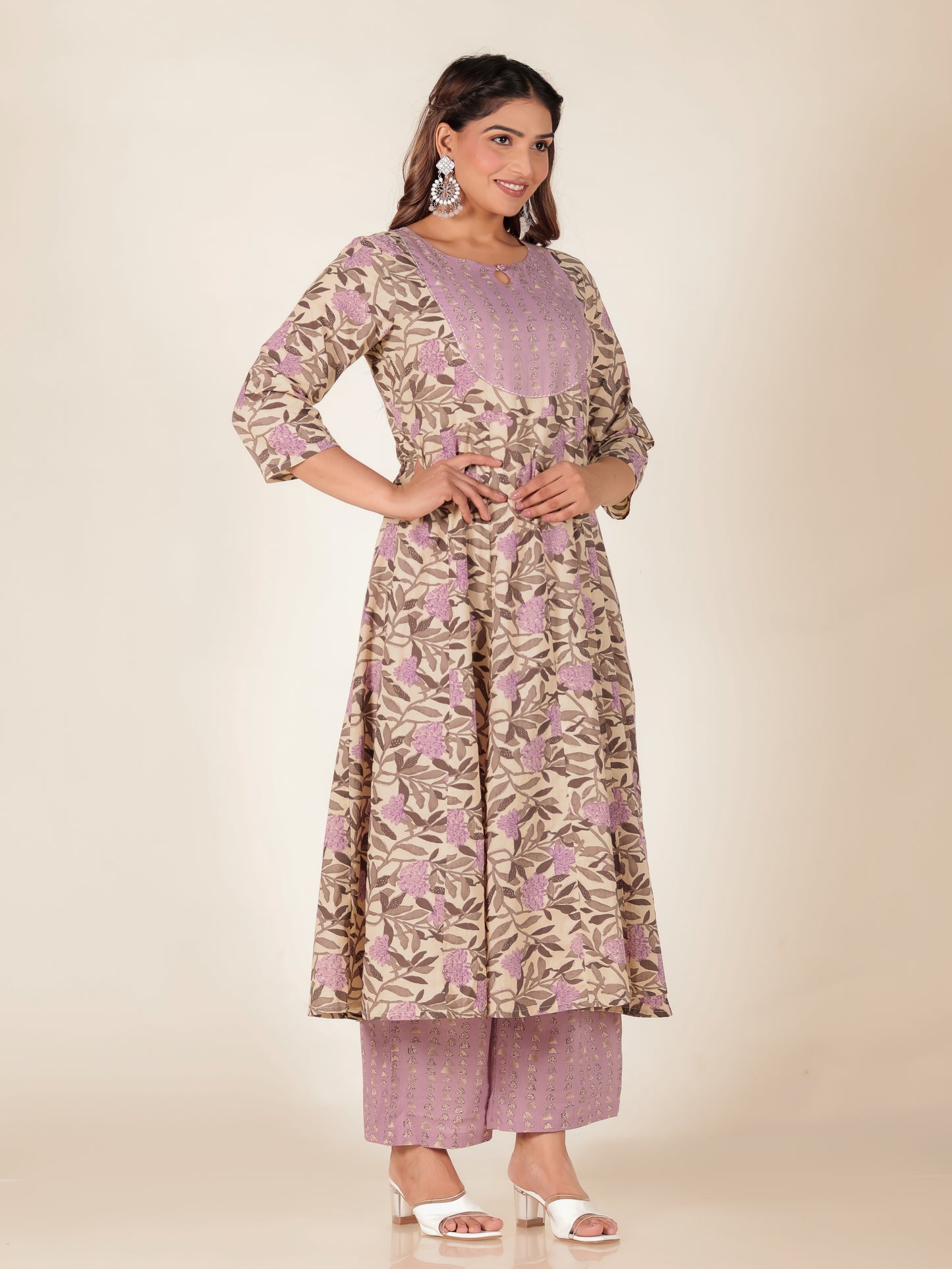 Soft Cotton Floral Kurta