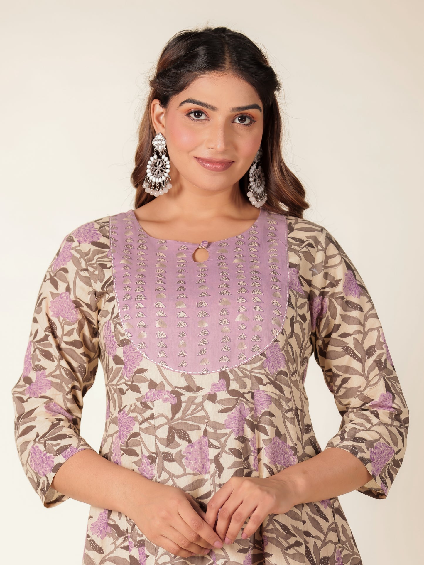 Soft Cotton Floral Kurta