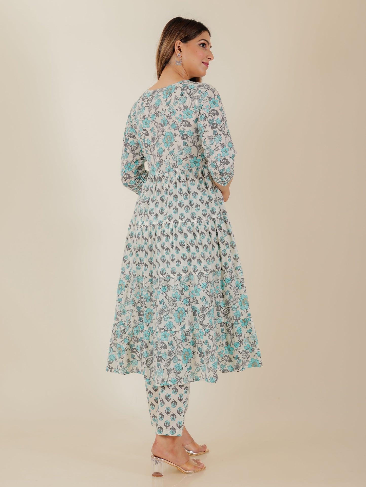 Soft Cotton Floral Kurta