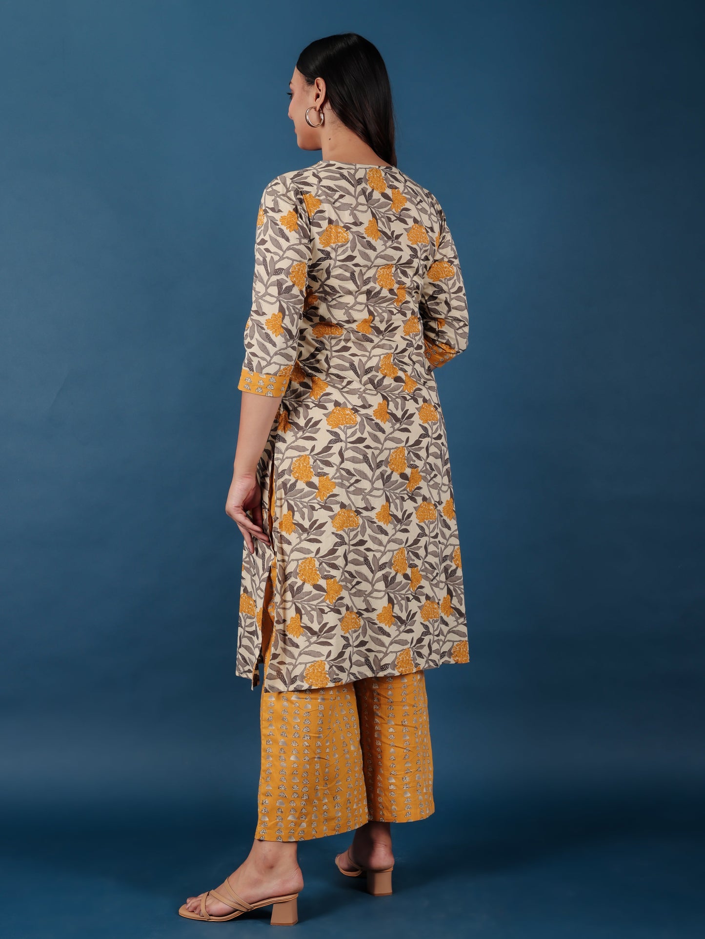 Soft Cotton Floral Kurta