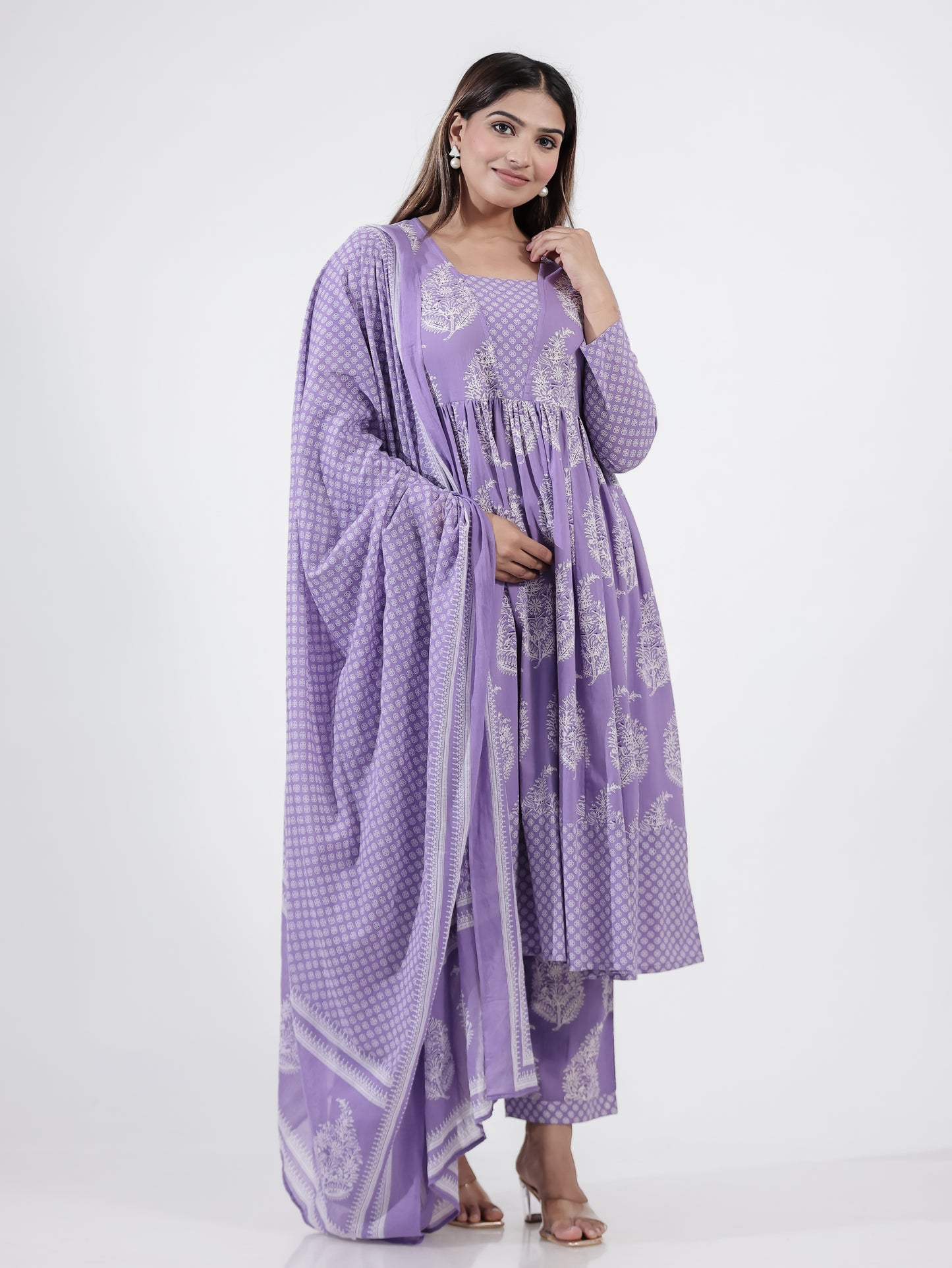 Voile Cotton Geometric Dupatta