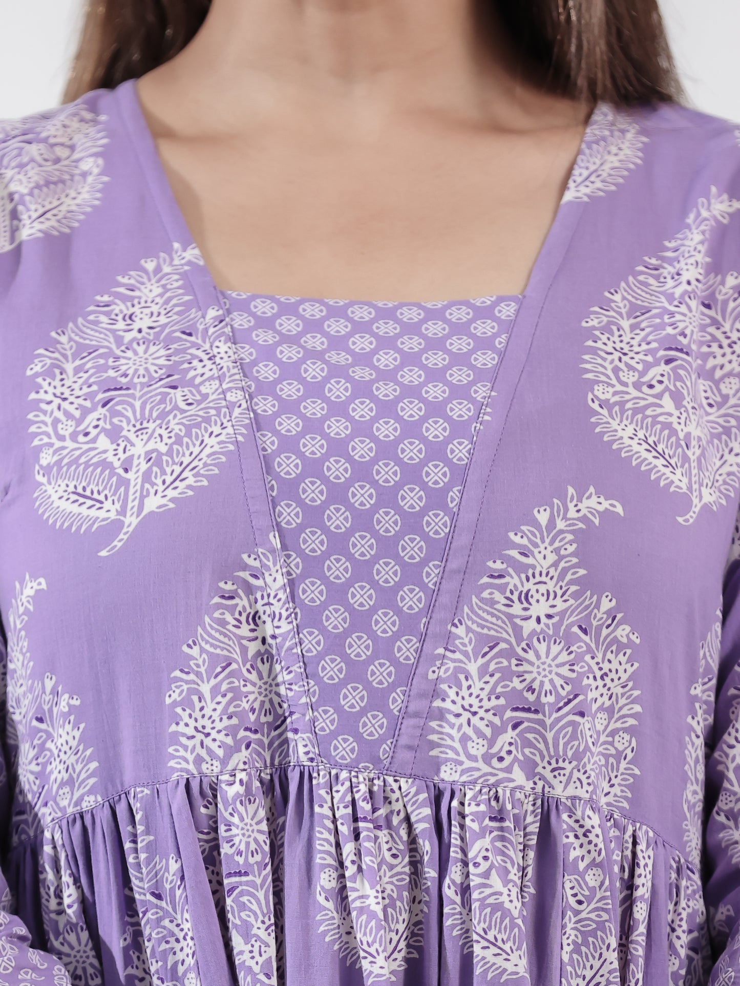 Soft Cotton Floral Kurta