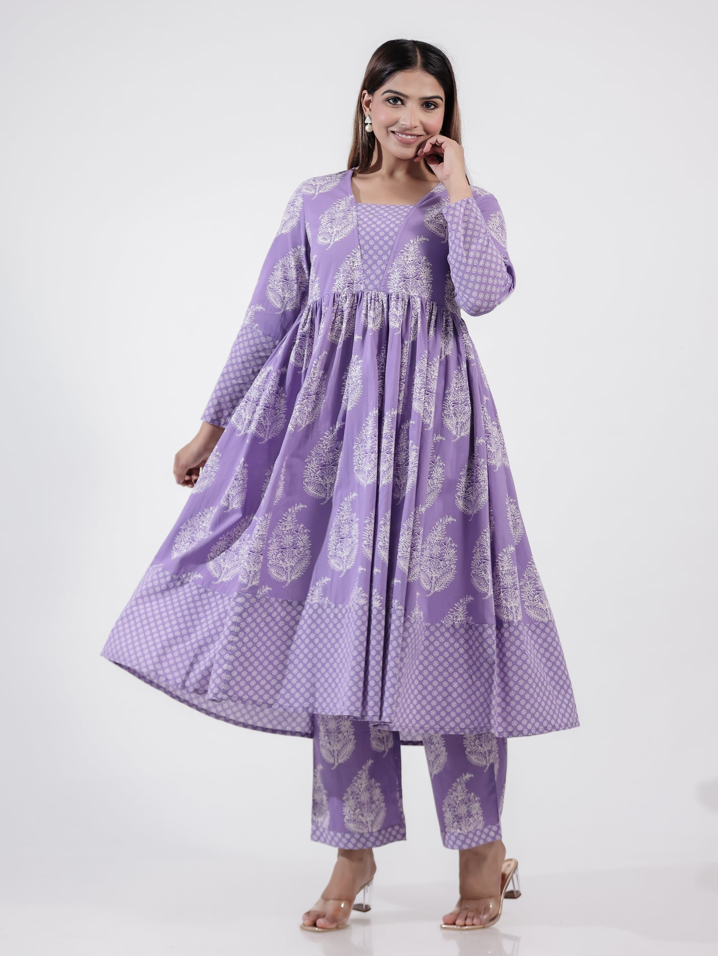 Soft Cotton Floral Kurta