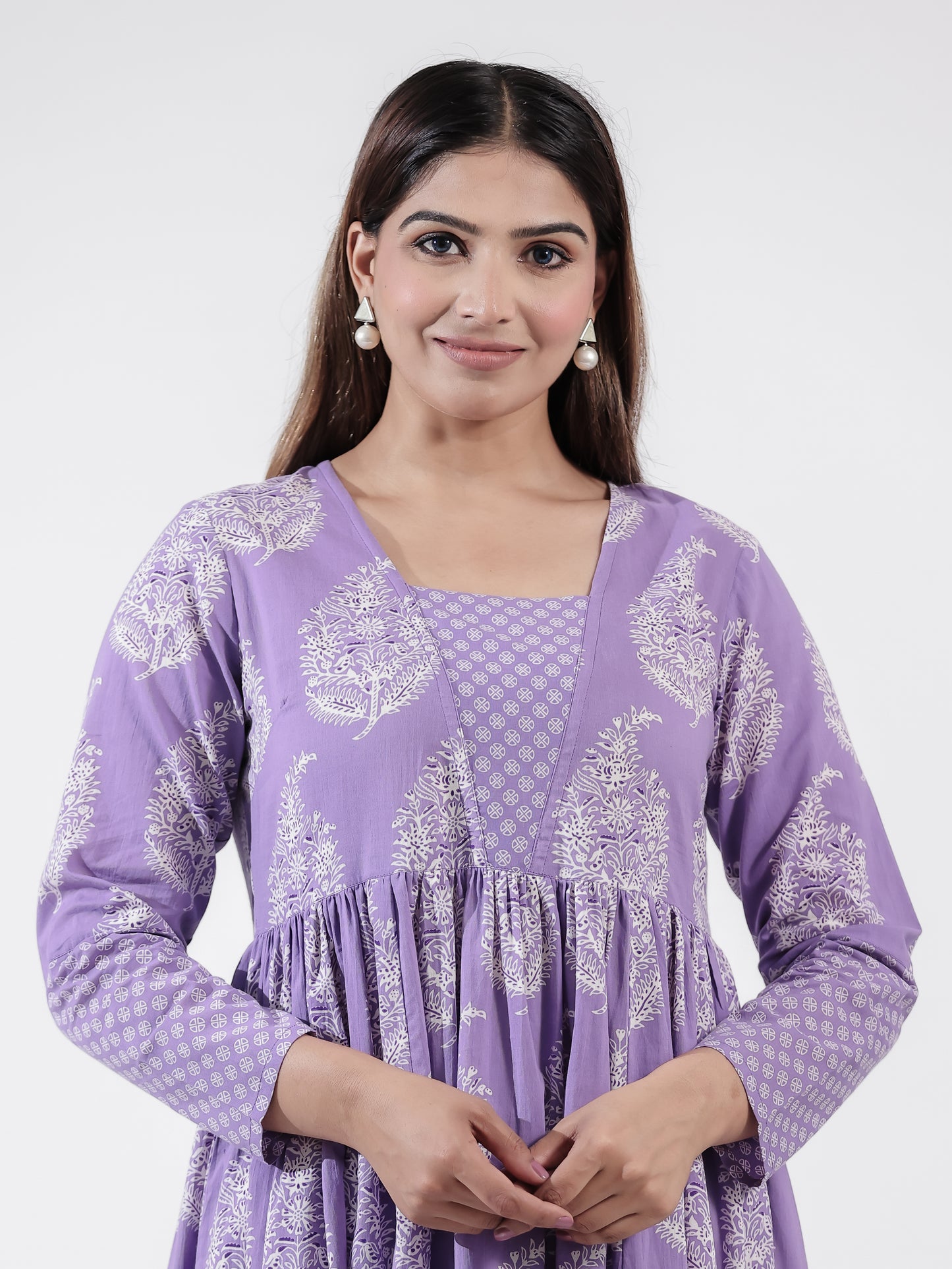 Soft Cotton Floral Kurta