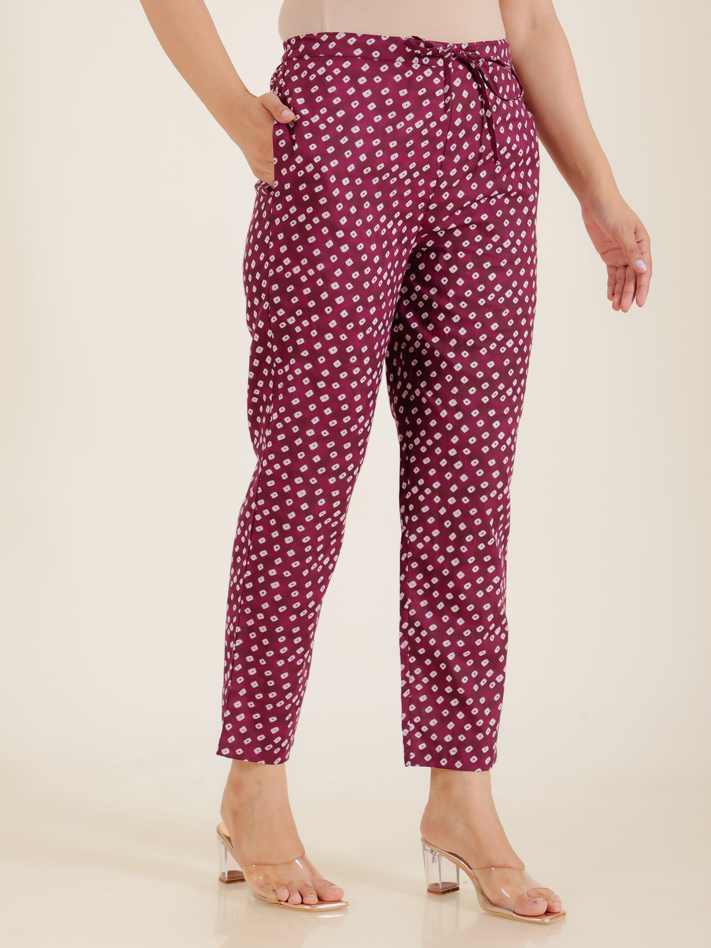 Soft Cotton Bandhani Pant