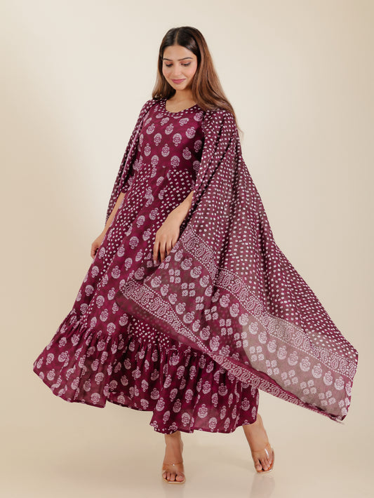 Voile Cotton Bandhani Dupatta