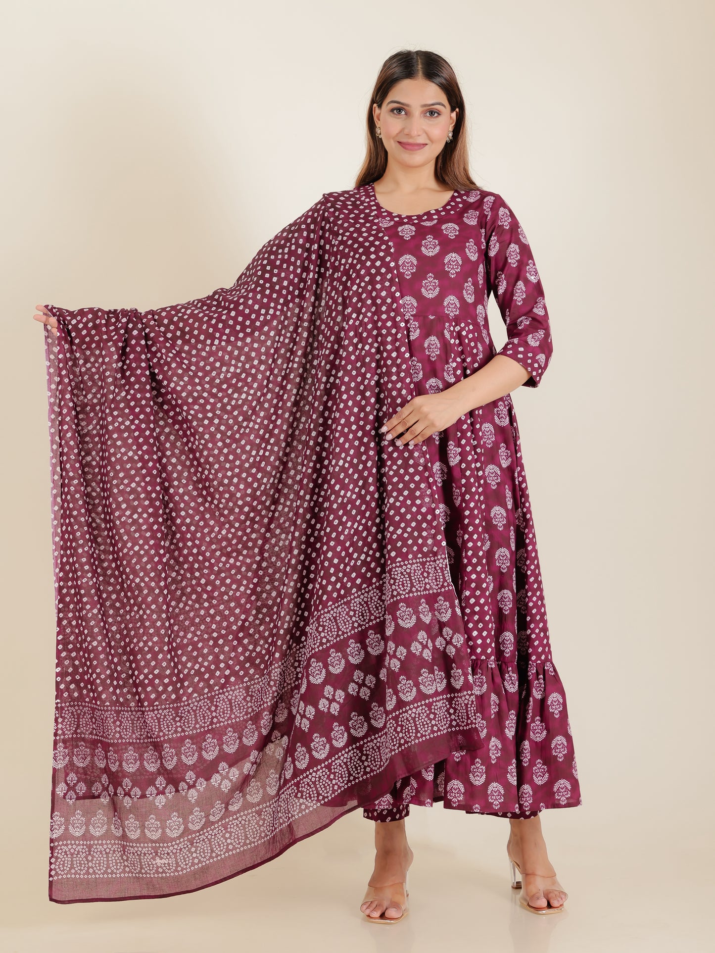 Soft Cotton Floral Kurta