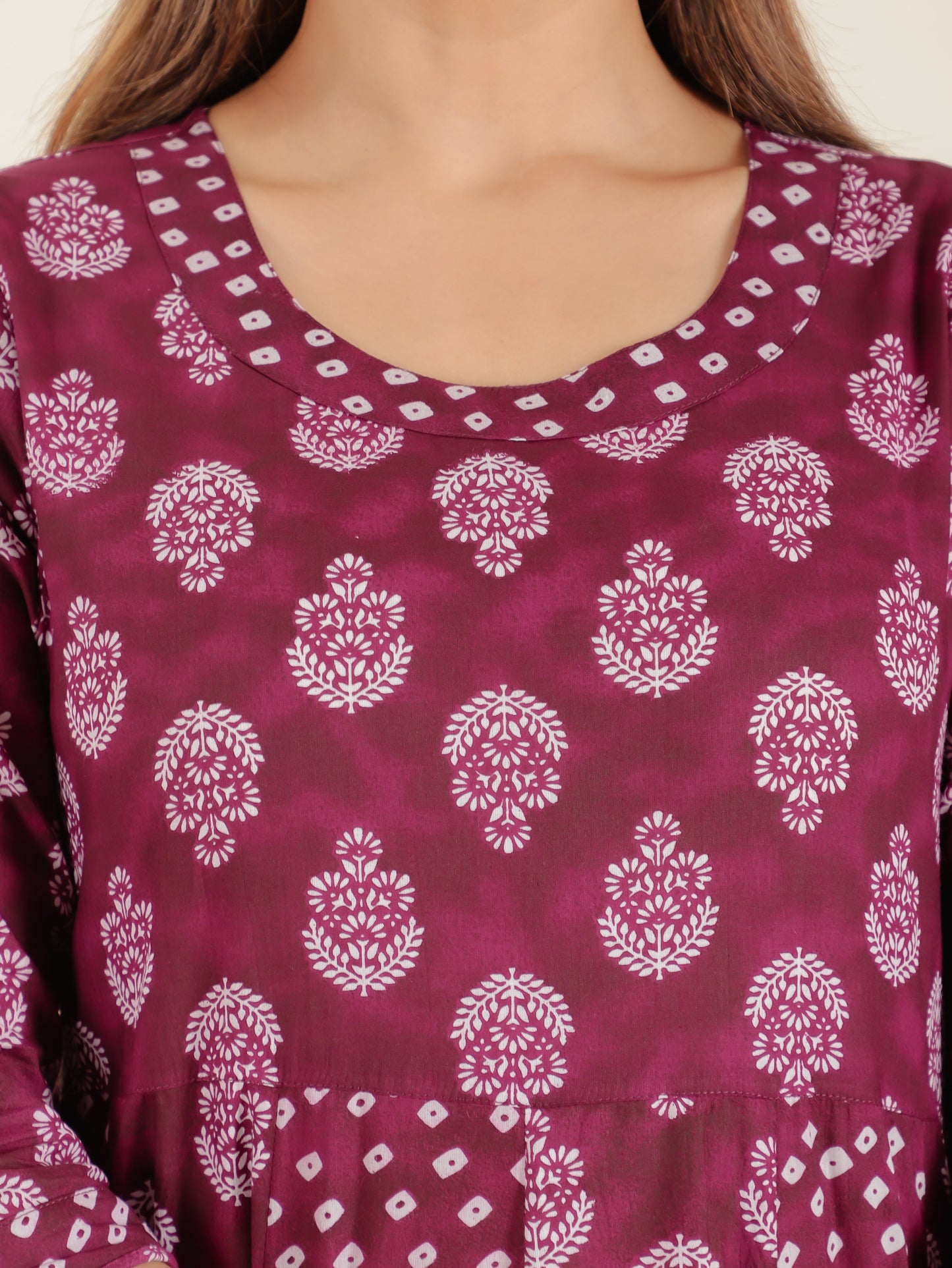 Soft Cotton Floral Kurta