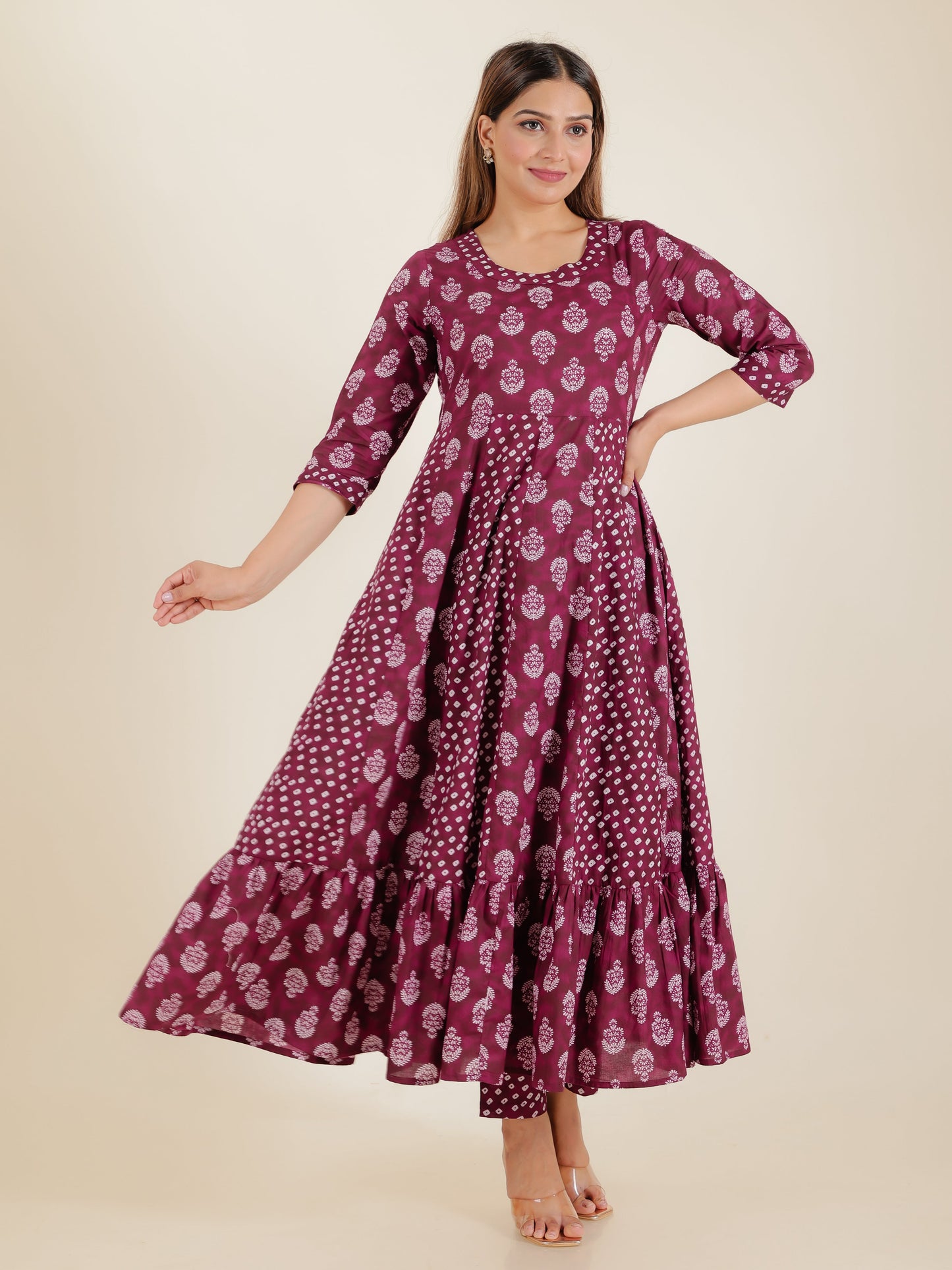 Soft Cotton Floral Kurta