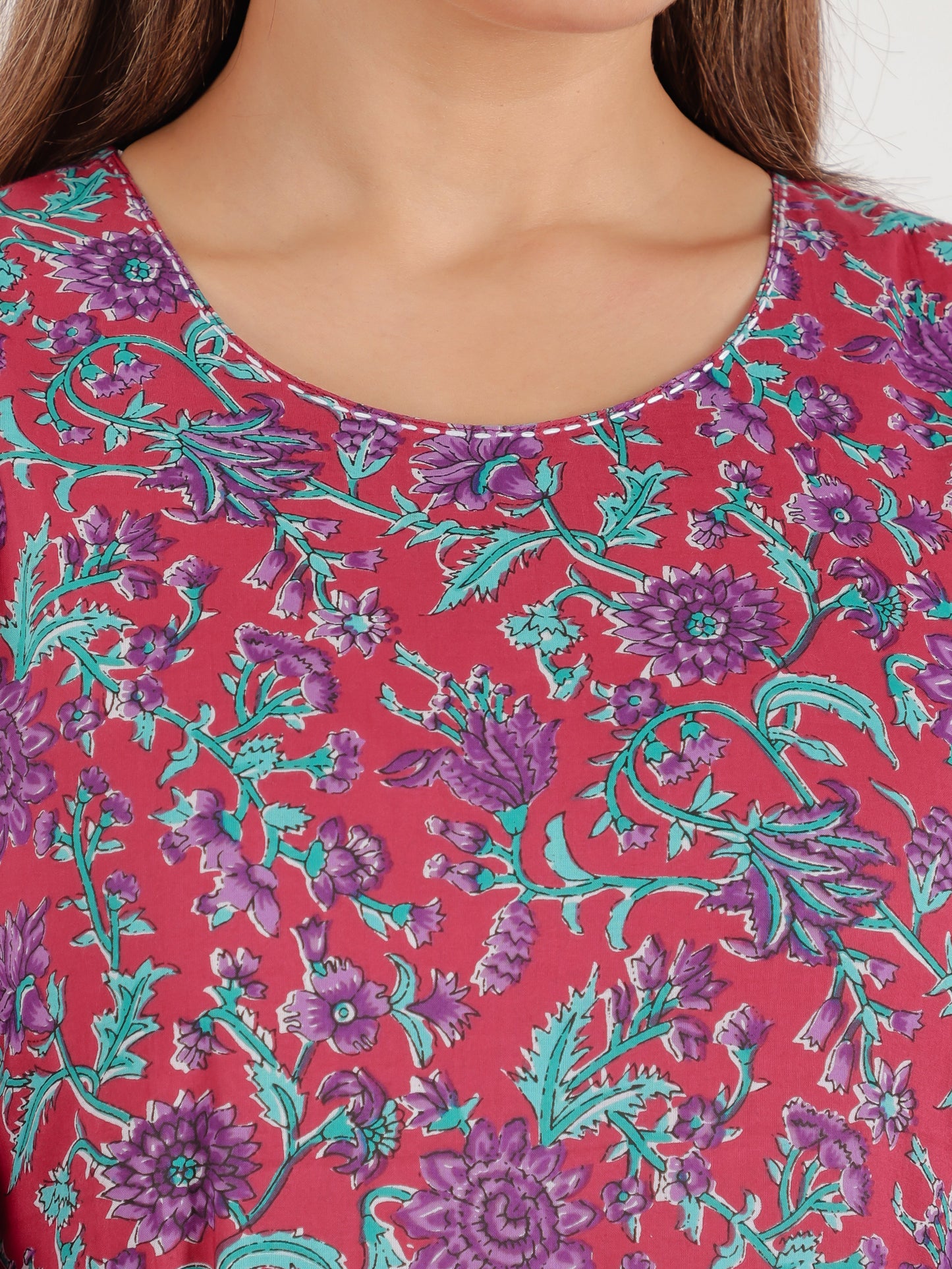 Soft Cotton Floral Kurta