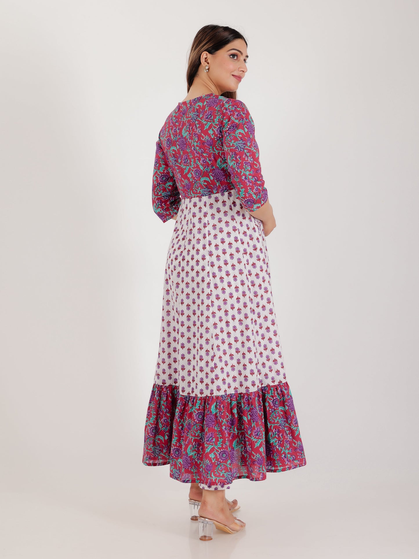 Soft Cotton Floral Kurta