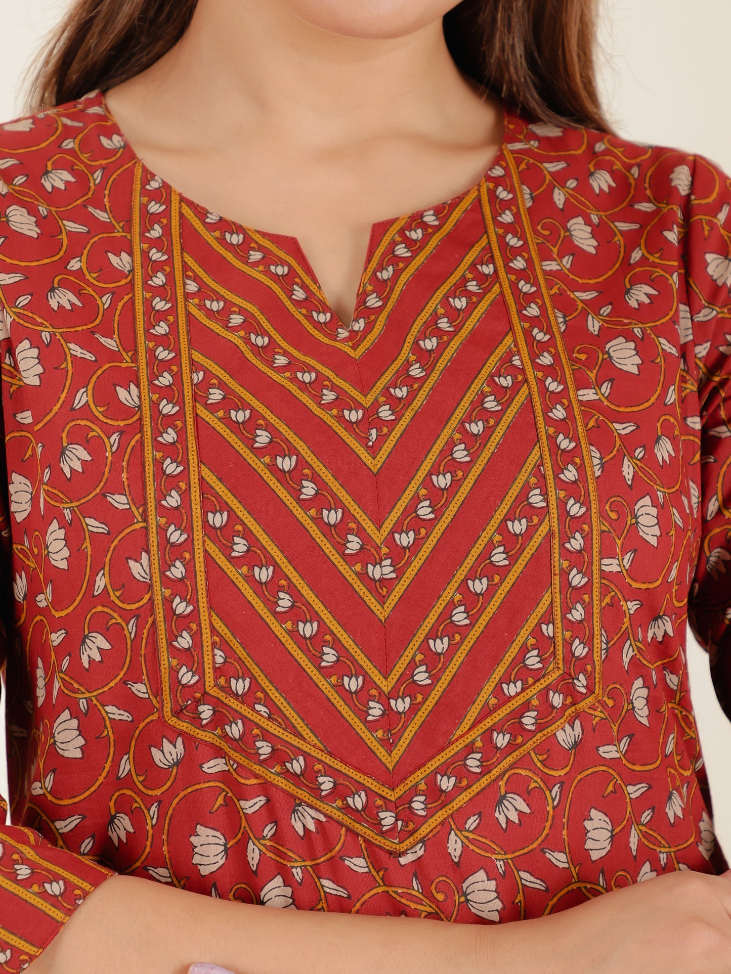 Soft Cotton Floral Kurta