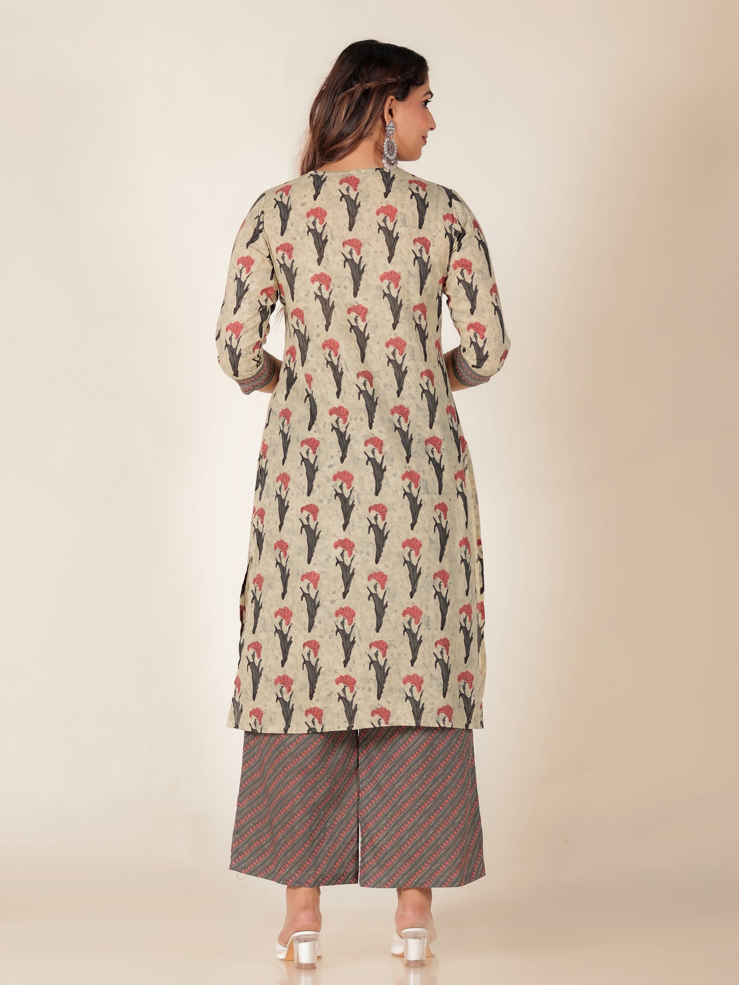 Soft Cotton Floral Kurta