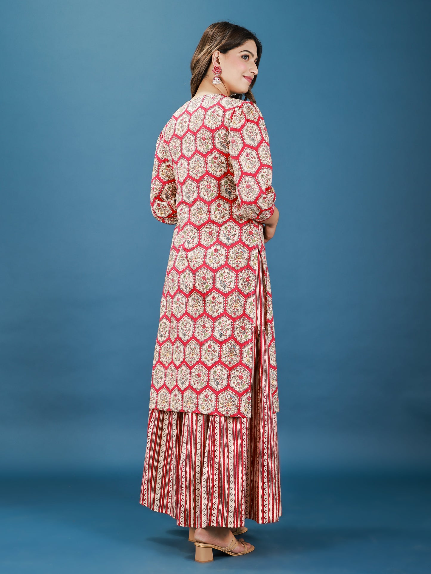 Soft Cotton Geometric Kurta