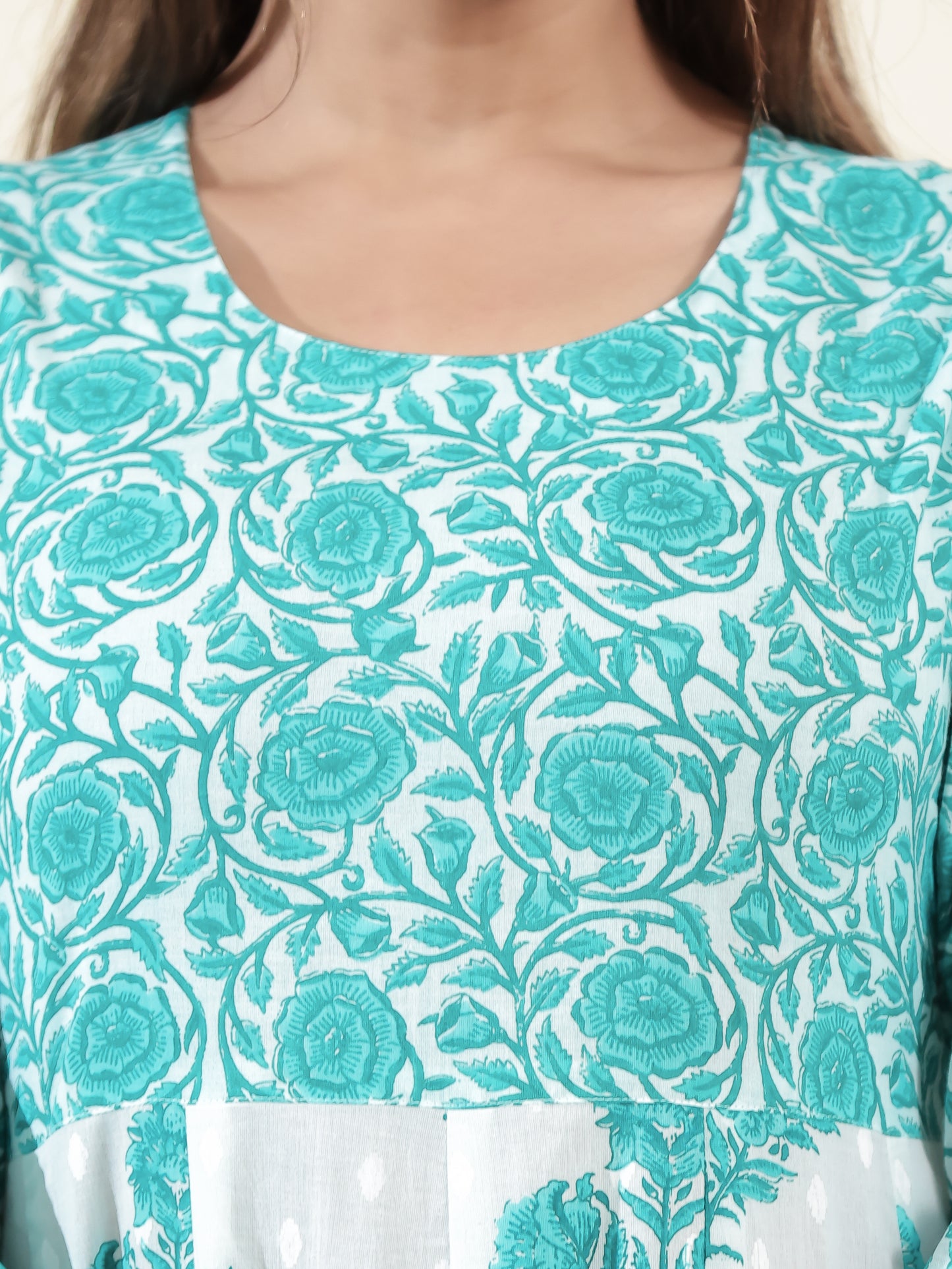 Soft Cotton Floral Kurta