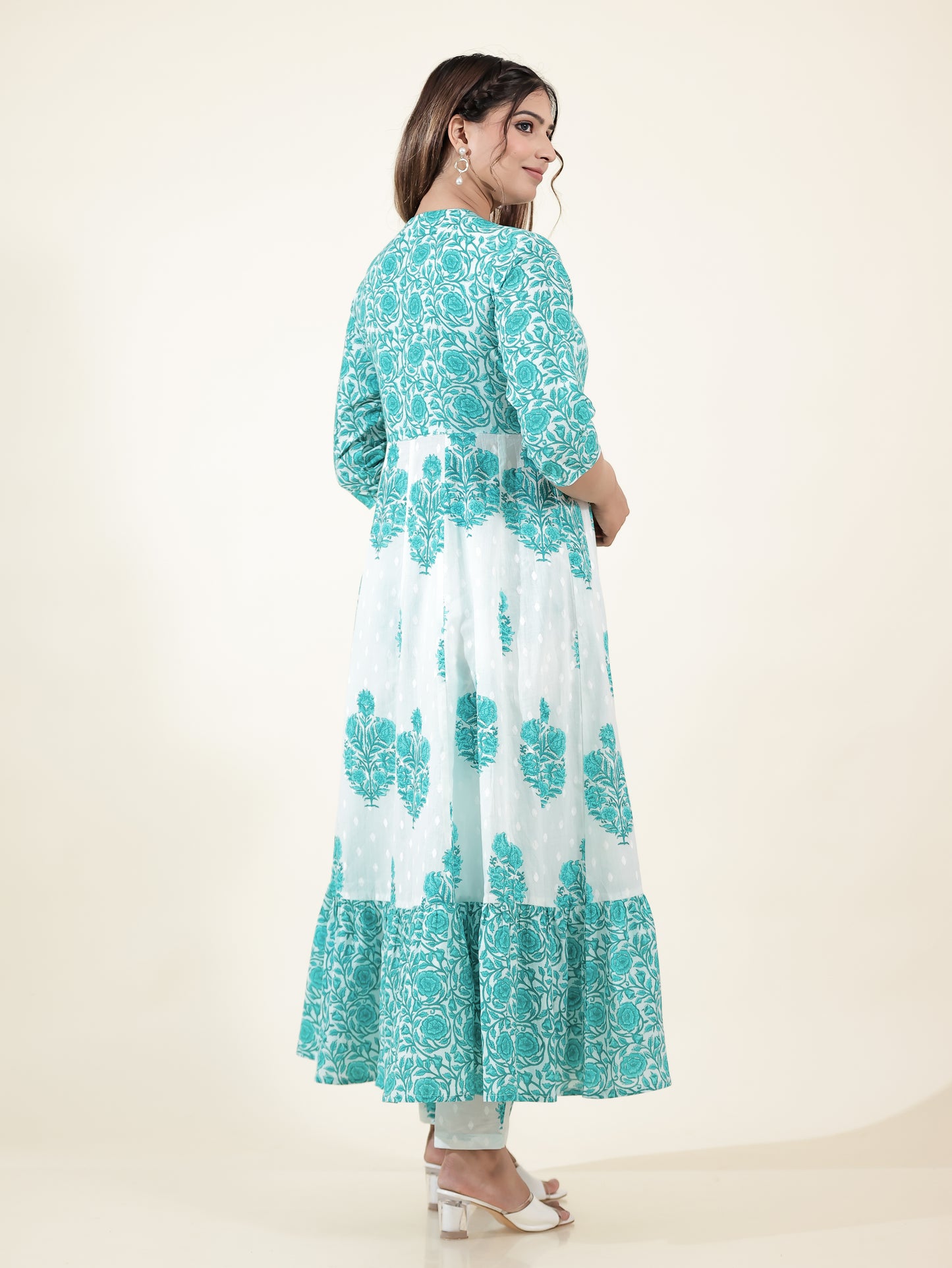 Soft Cotton Floral Kurta