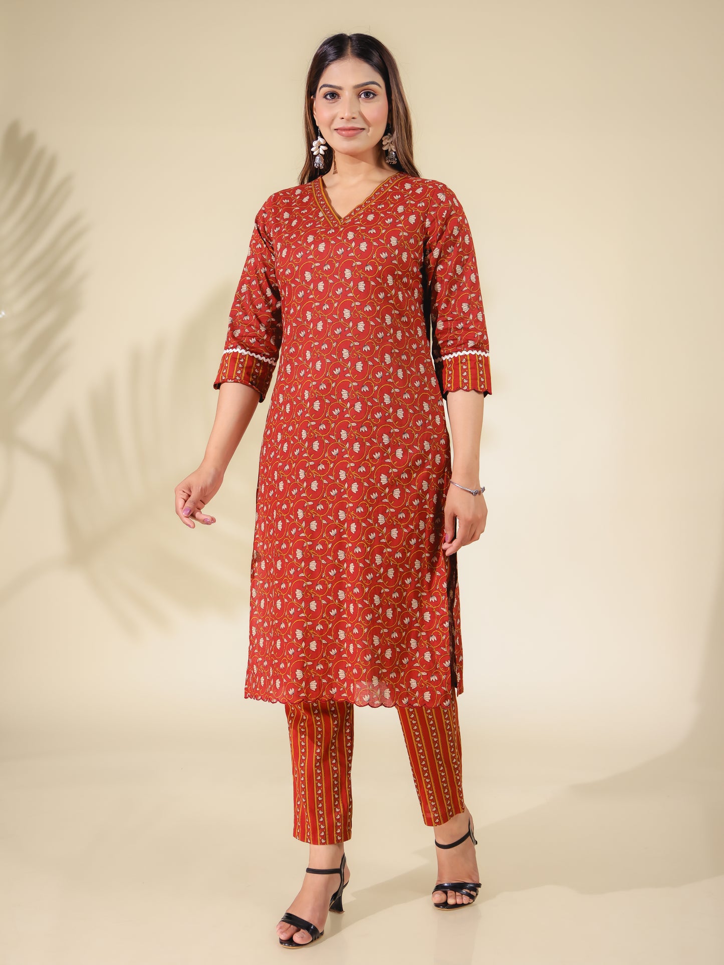 Soft Cotton Ajrakh Kurta