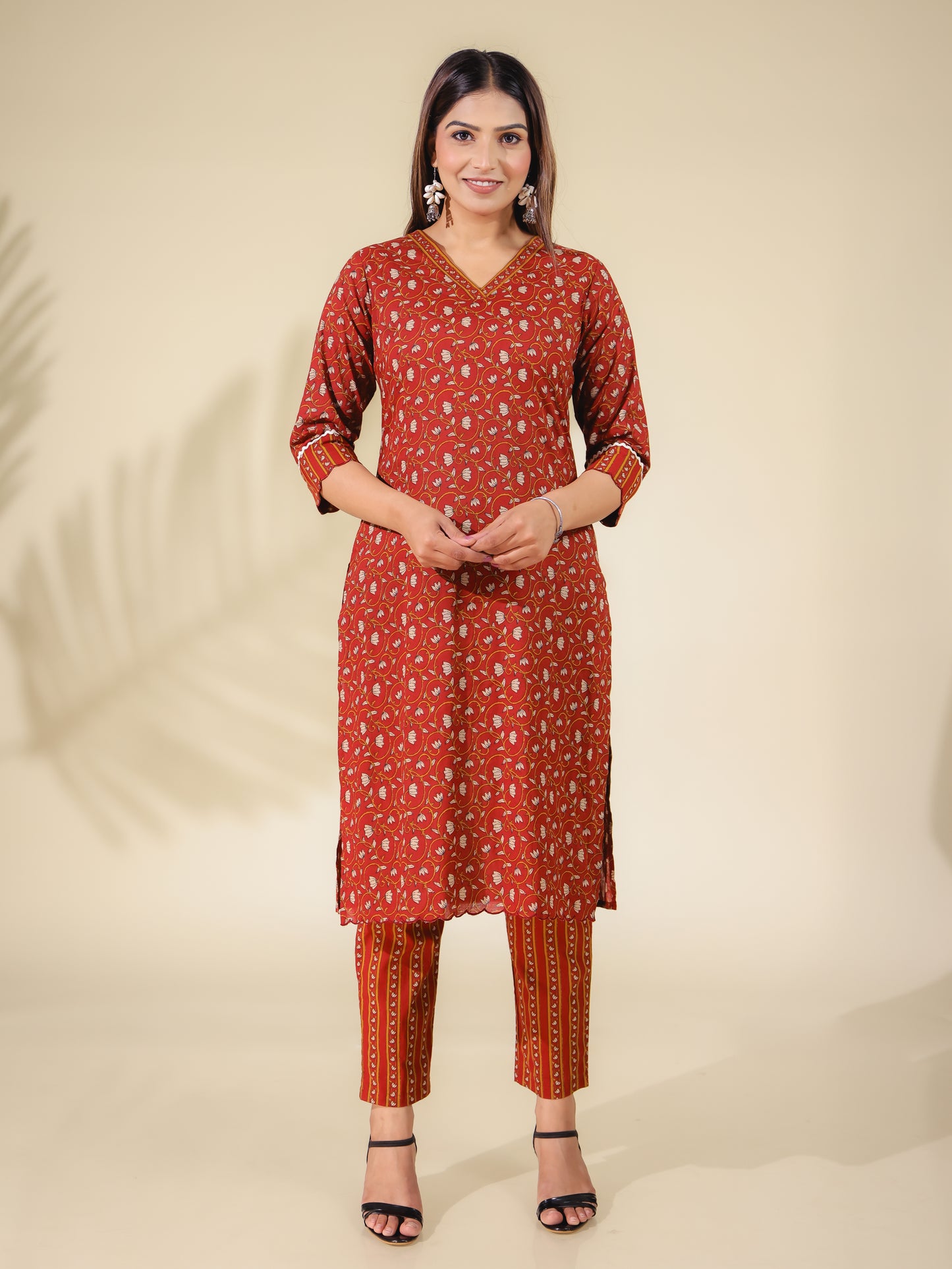 Soft Cotton Ajrakh Kurta