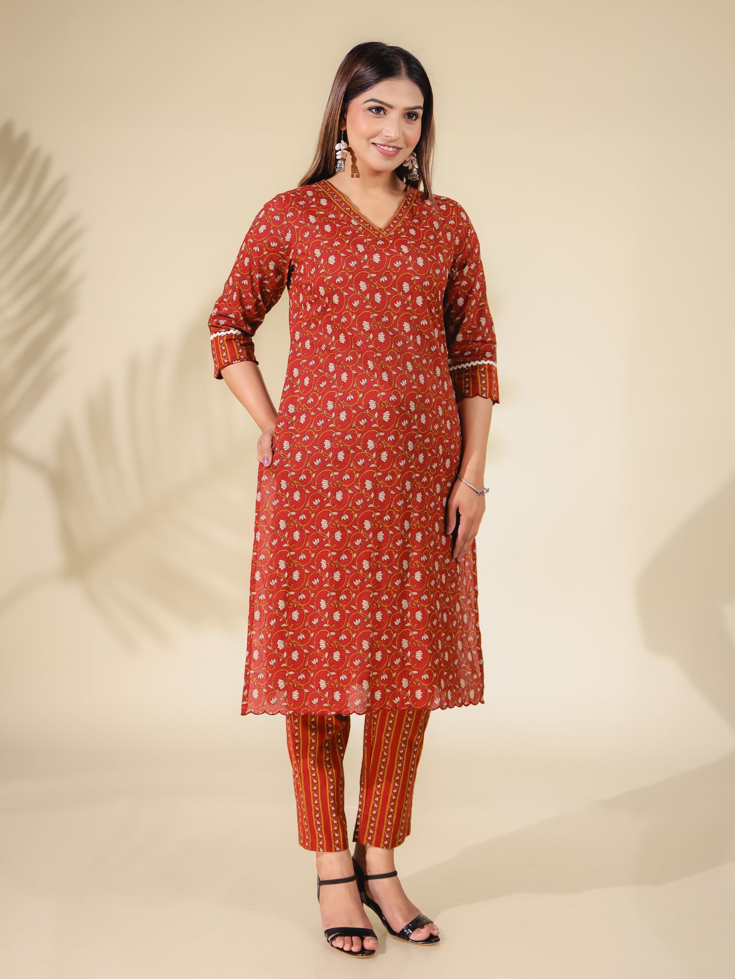 Soft Cotton Ajrakh Kurta