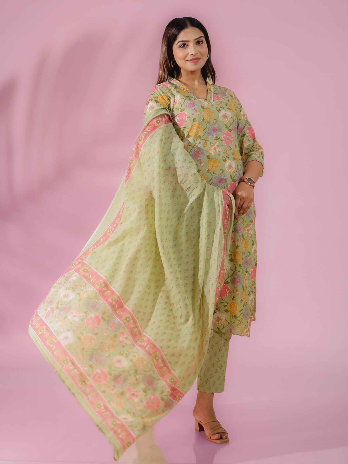 Voile Cotton Block Dupatta