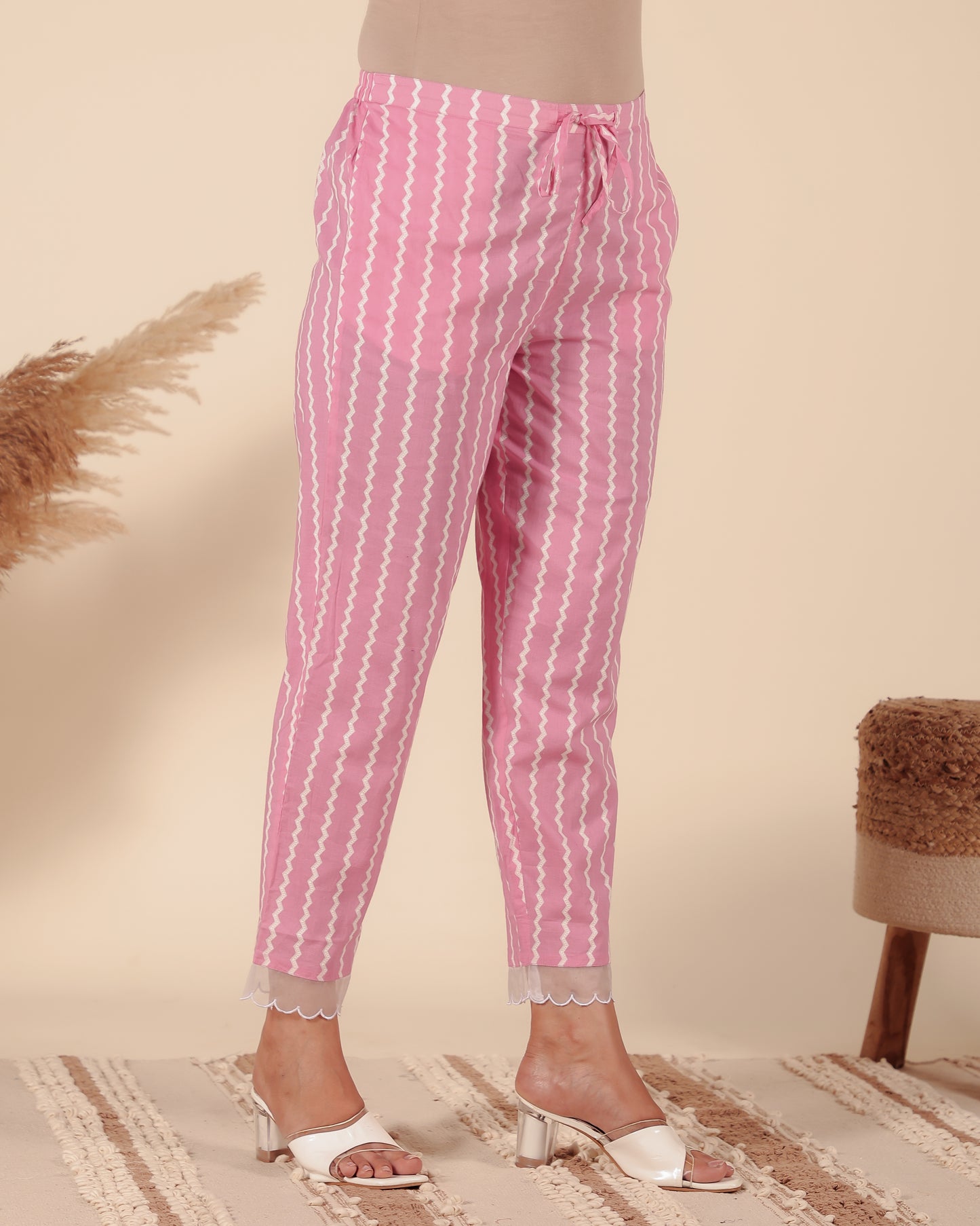 Soft Cotton Striped Pant