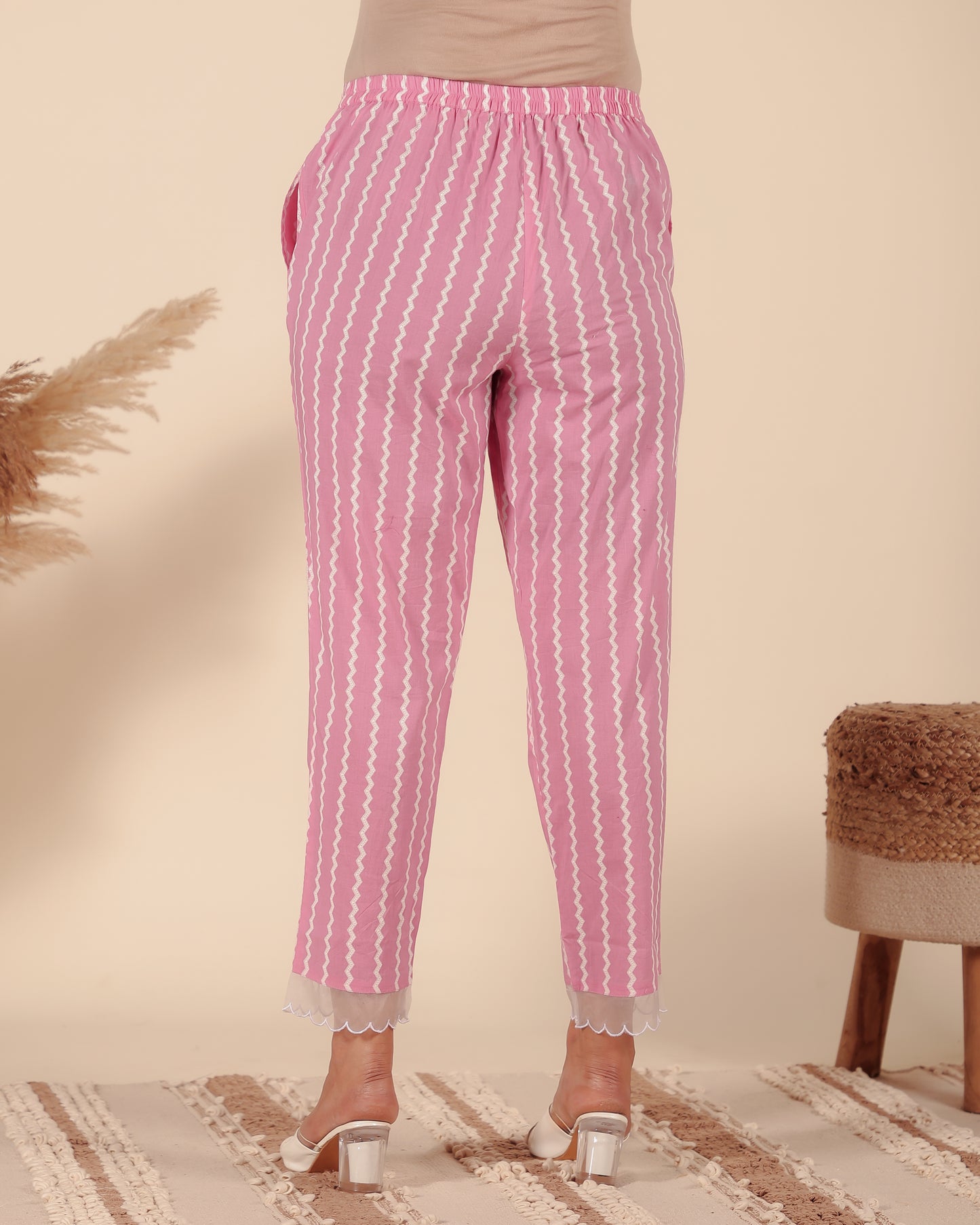 Soft Cotton Striped Pant