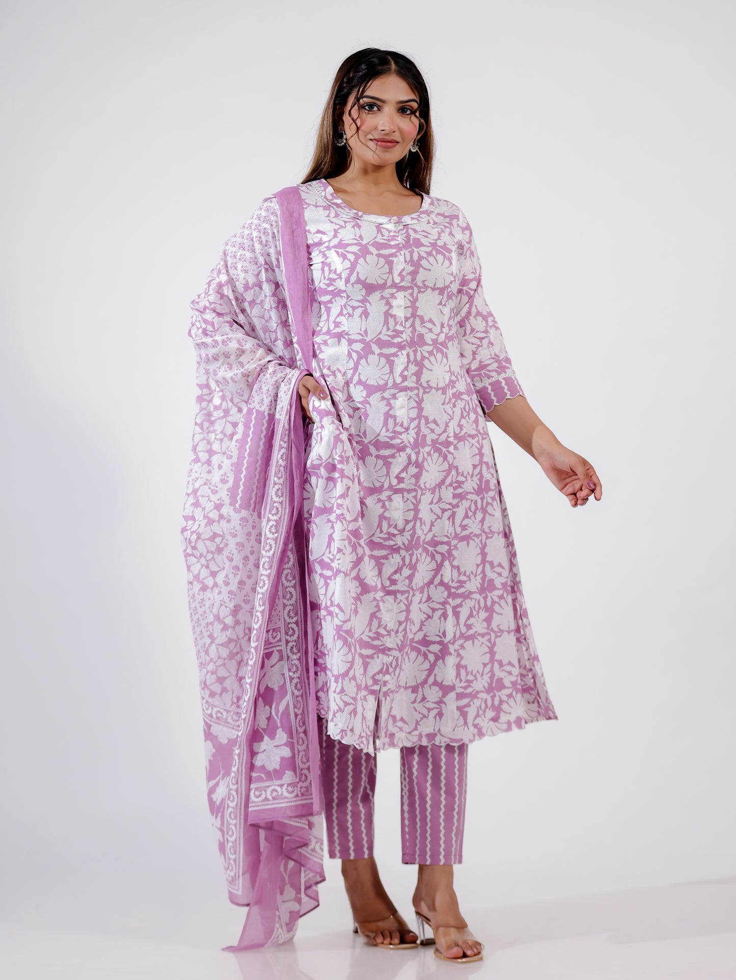 Voile Cotton Abstract Dupatta