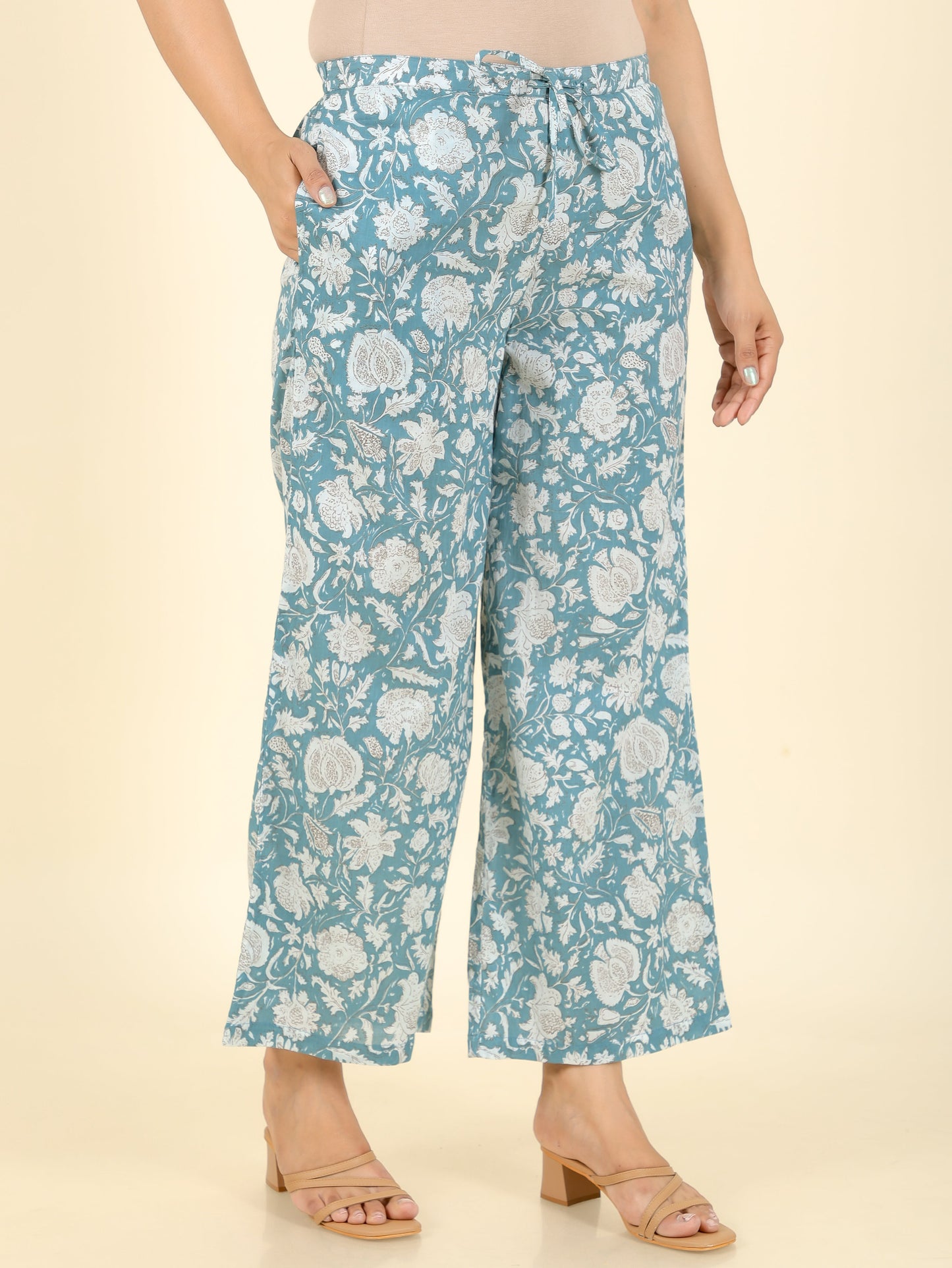 Soft Cotton Floral Palazzo