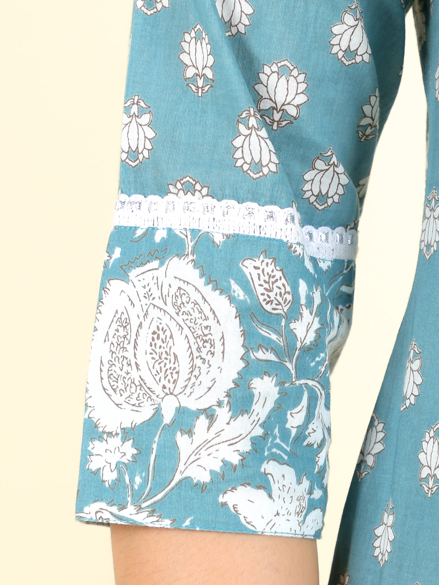 Soft Cotton Floral Kurta