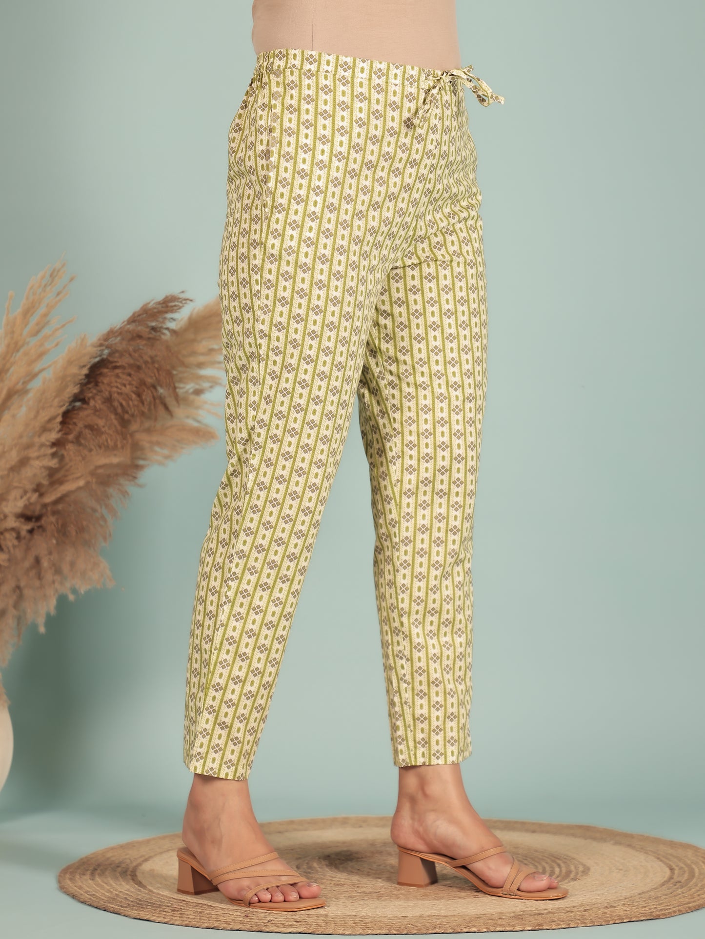 Soft Cotton Striped Pant