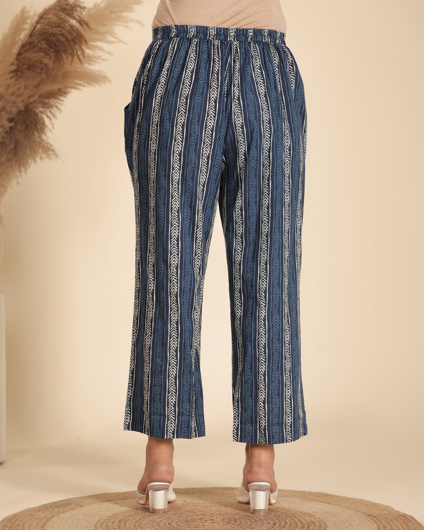 Soft Cotton Striped Pant