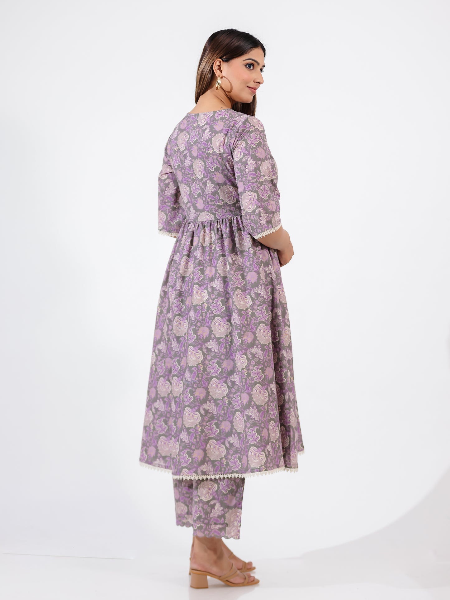 Soft Cotton Floral Kurta